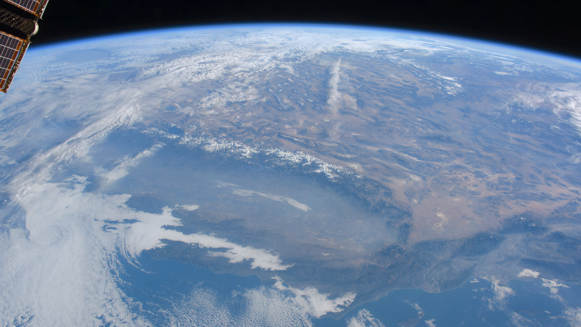 Satellite Satellite Imagery NASA USA California Clouds North America Continents Planet Mountain Chai 1920x1080