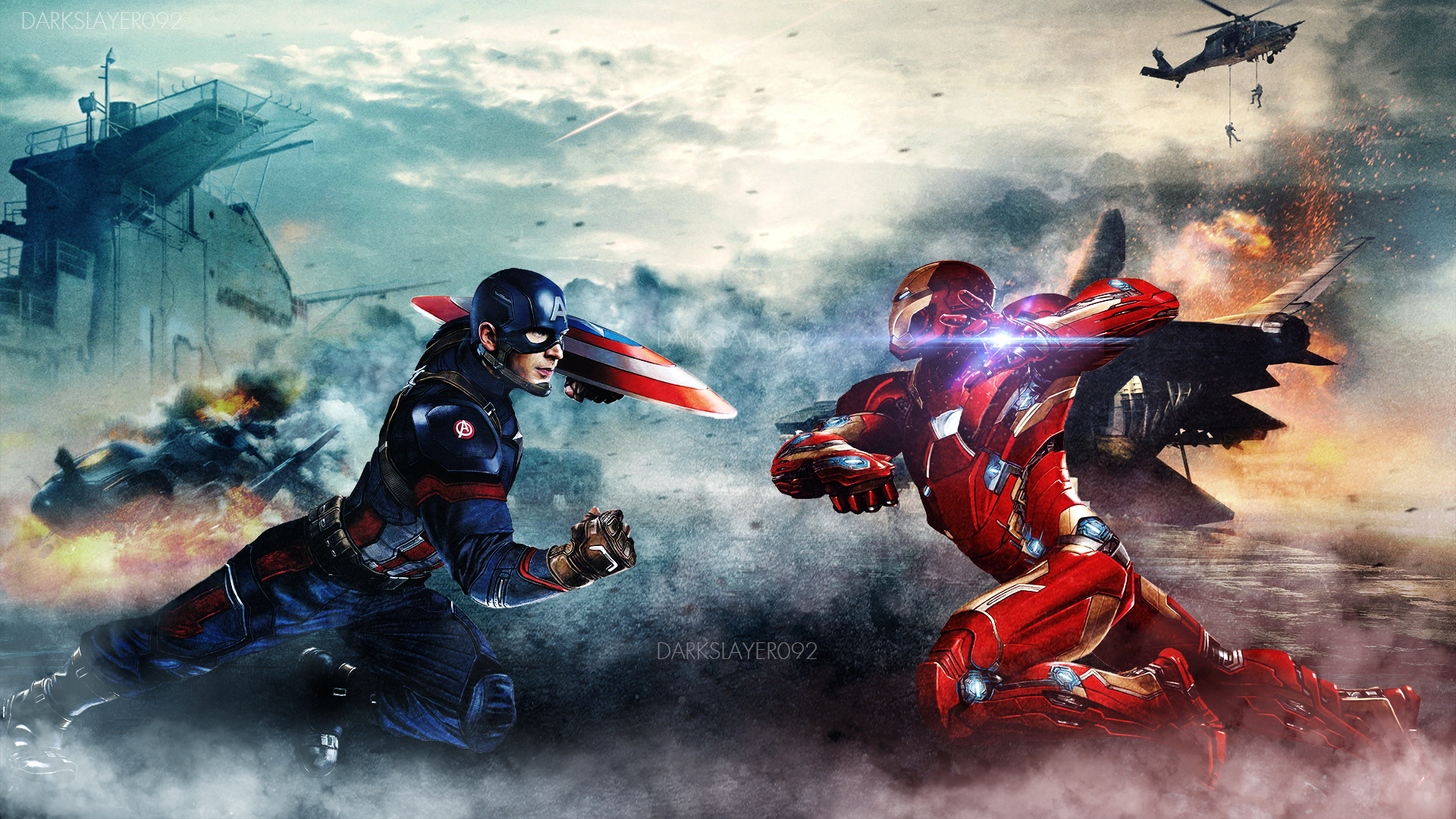 Captain America Iron Man 1920x1080
