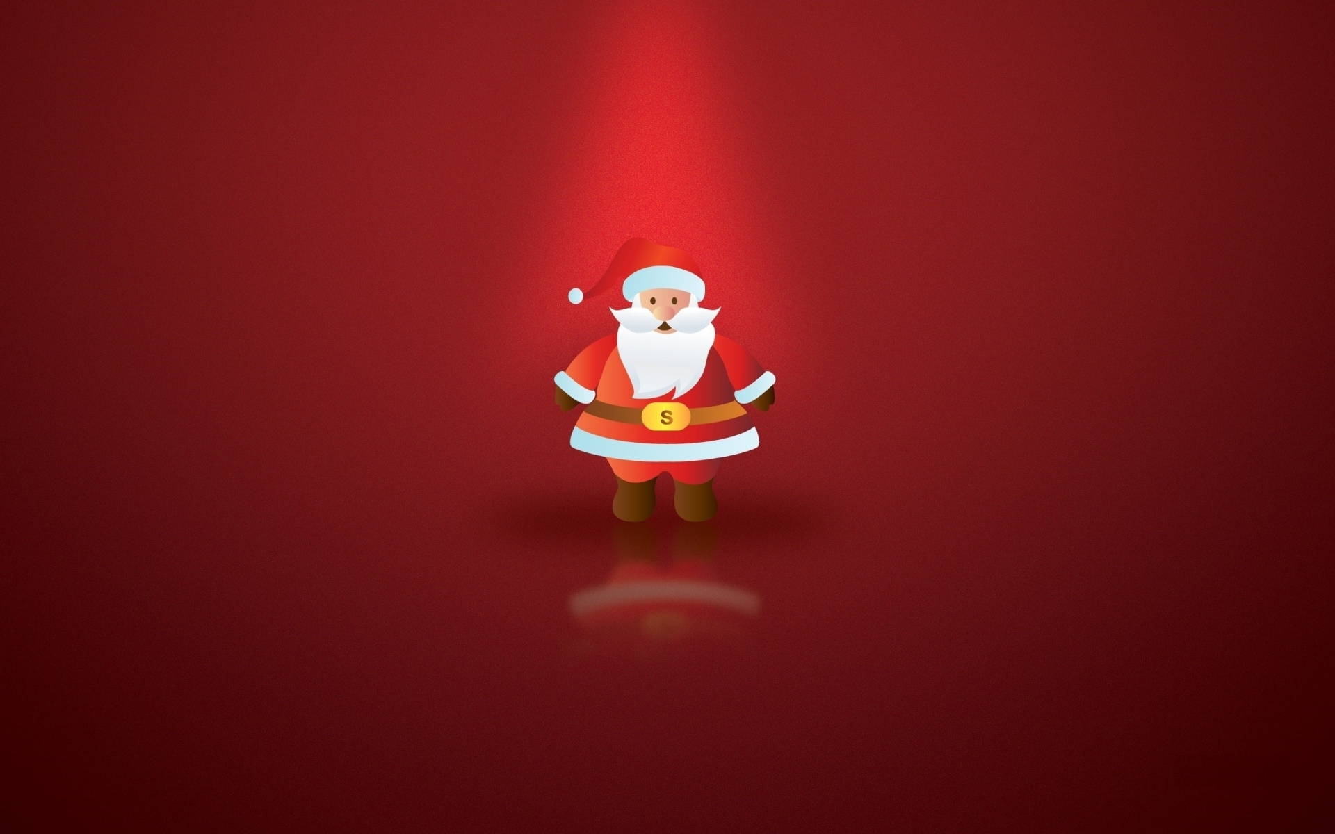 Christmas Minimalist Red Santa Claus Wallpaper - Resolution:1920x1200 ...