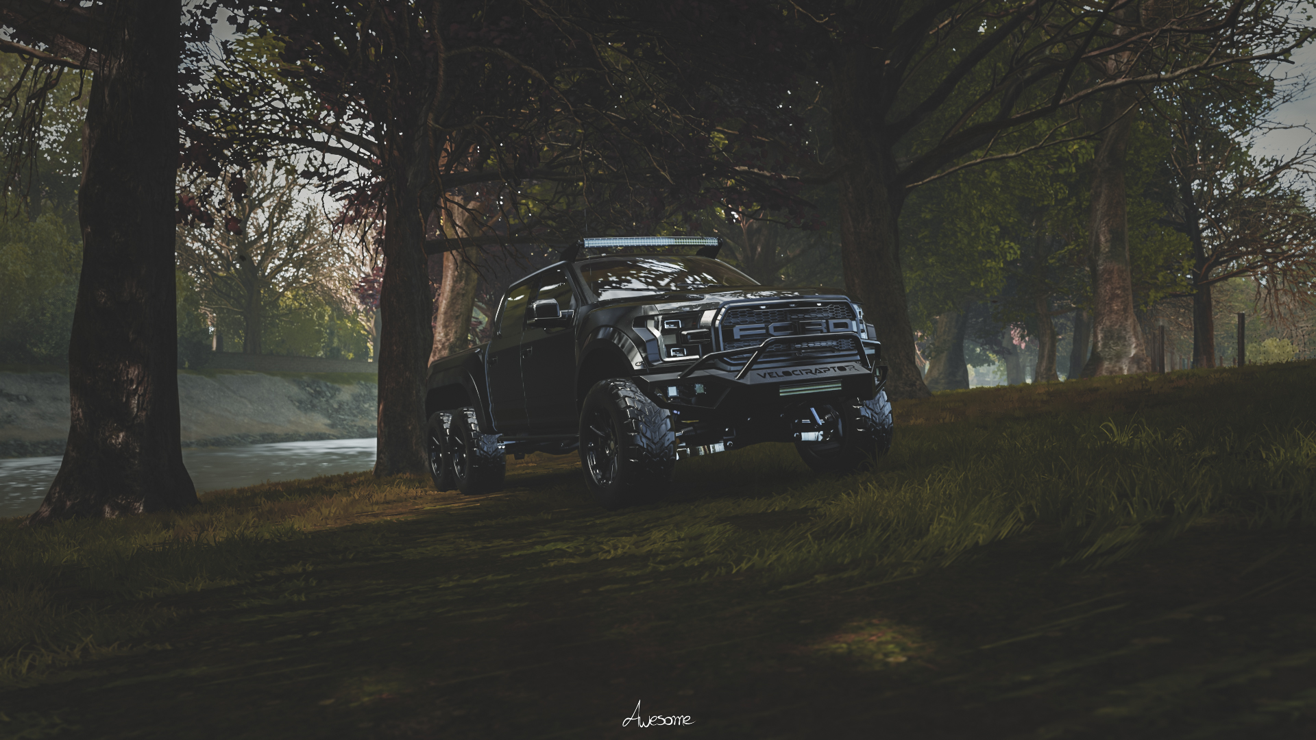 Ford Hennessey Velociraptor 6x6 Hennessey Car Vehicle Forza Forza Horizon 4 Video Games Ford Raptor 1920x1080