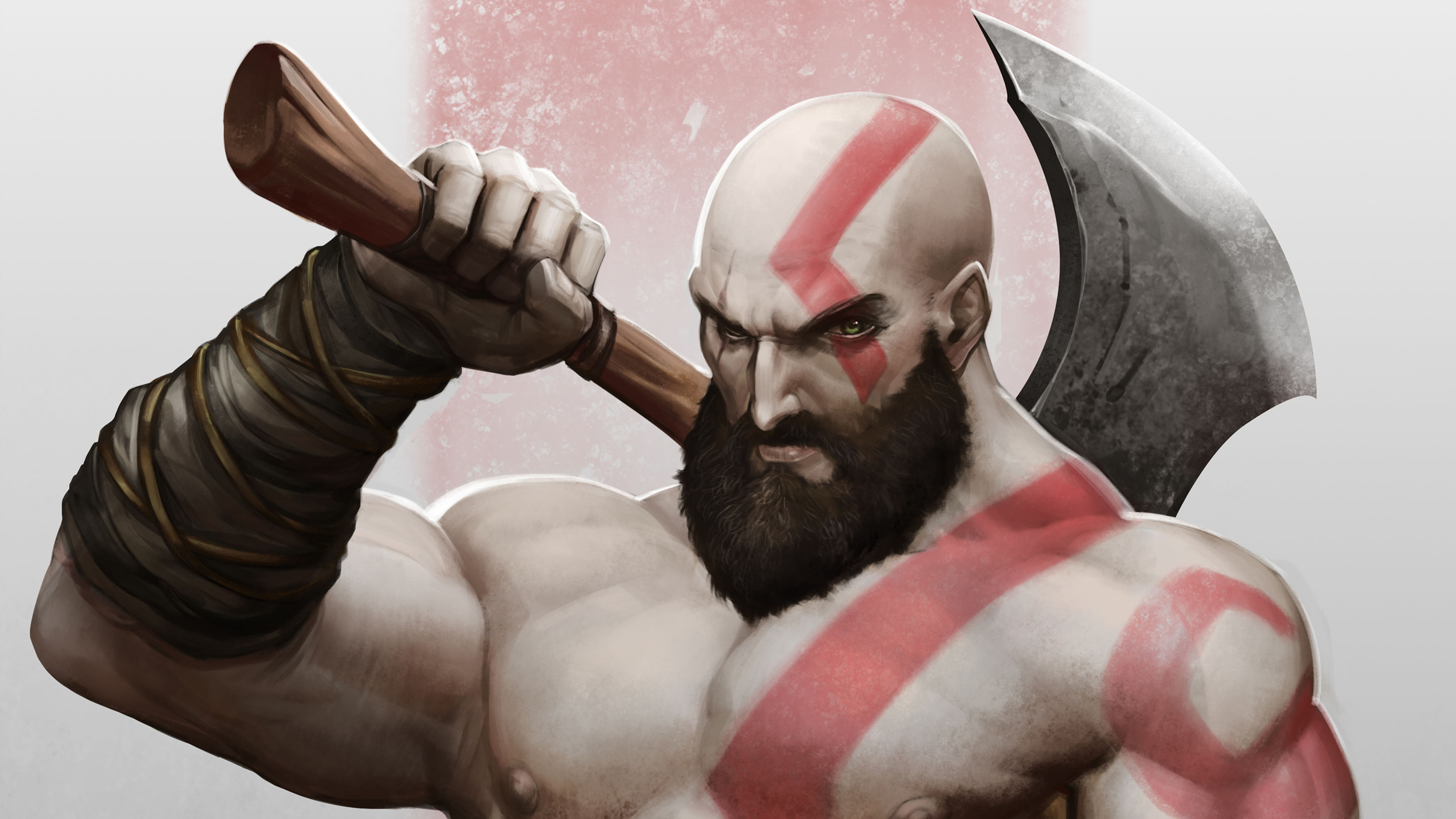 God Of War 2018 Kratos God Of War 3508x1974