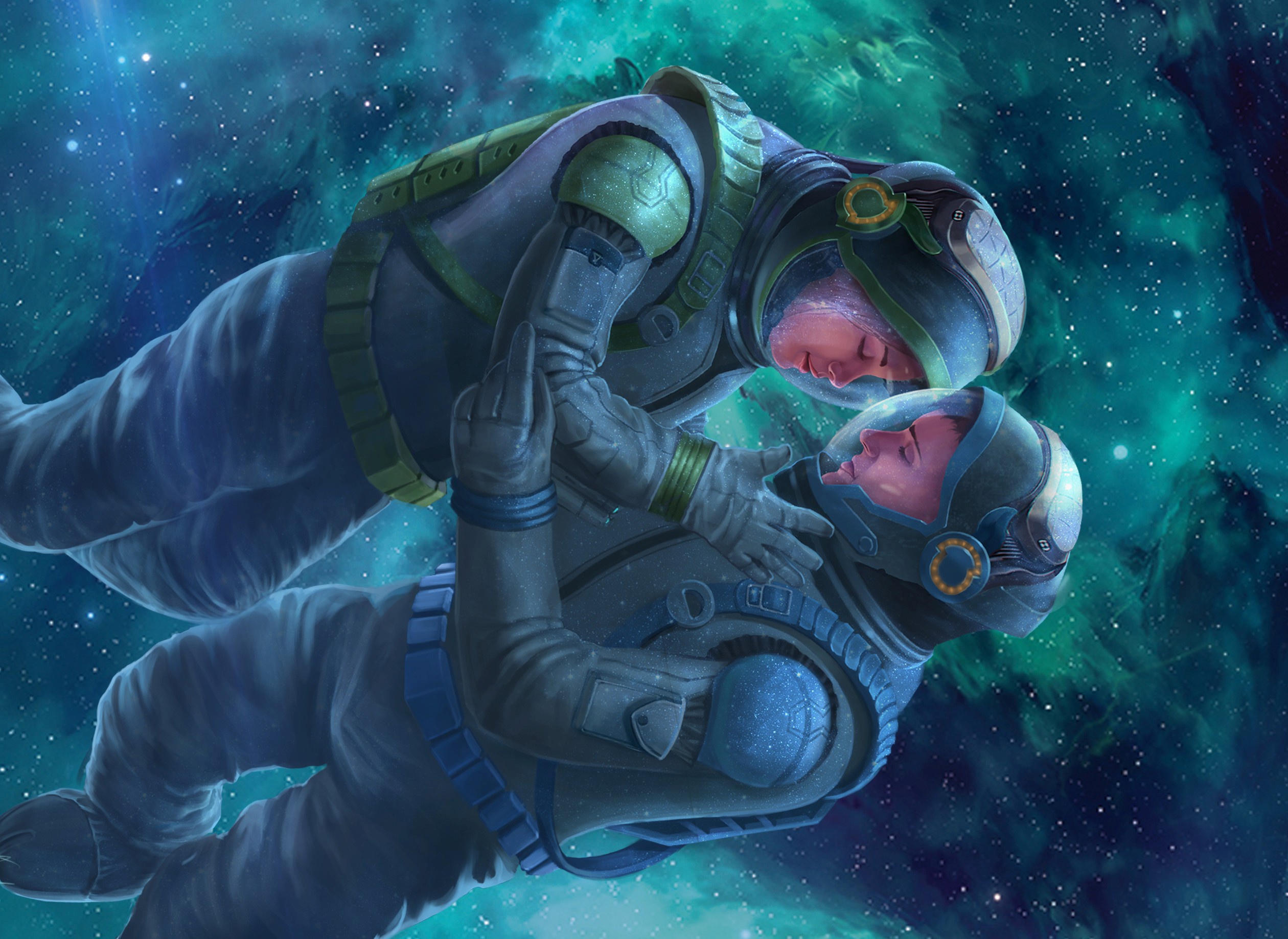 Astronaut Love Space Space Suit Wallpaper Resolution 25x17 Id Wallha Com