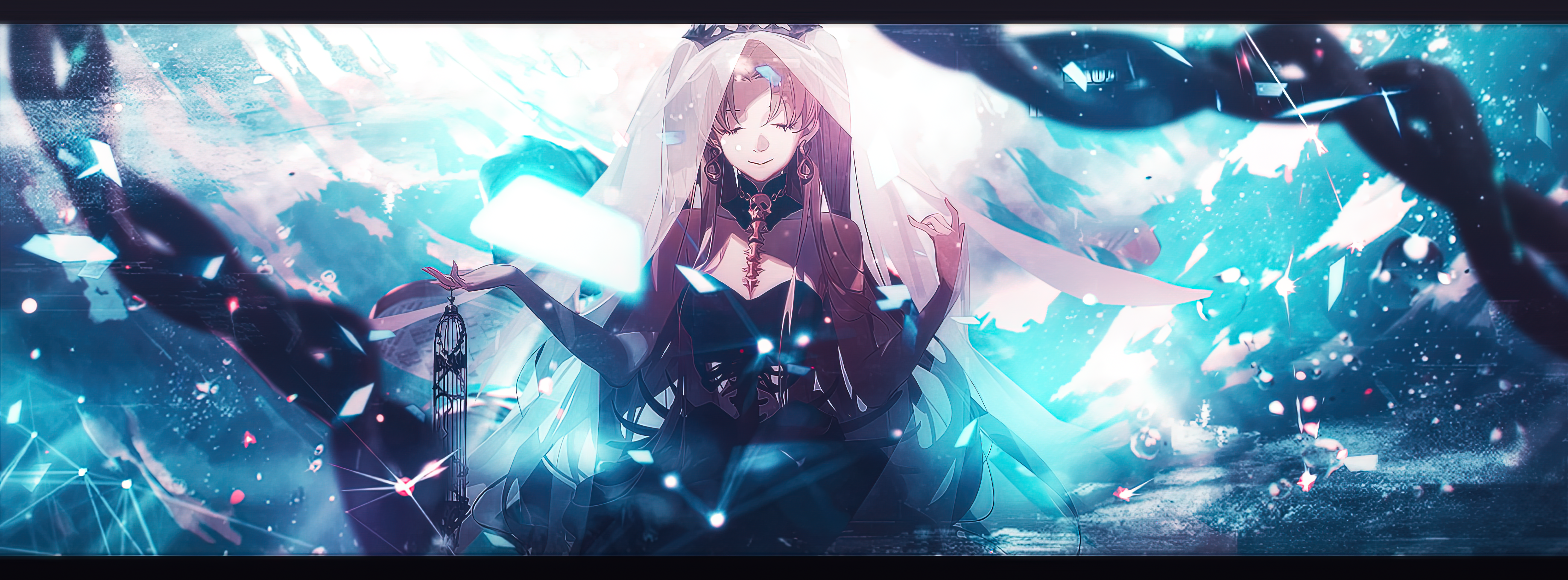 Anime Anime Girls Fane Ereshkigal Fate Grand Order Fate Grand Order 6808x2520