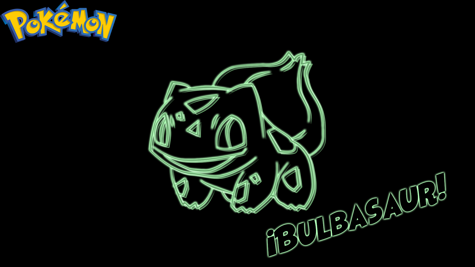 Bulbasaur Pokemon Neon Pokemon 1920x1080