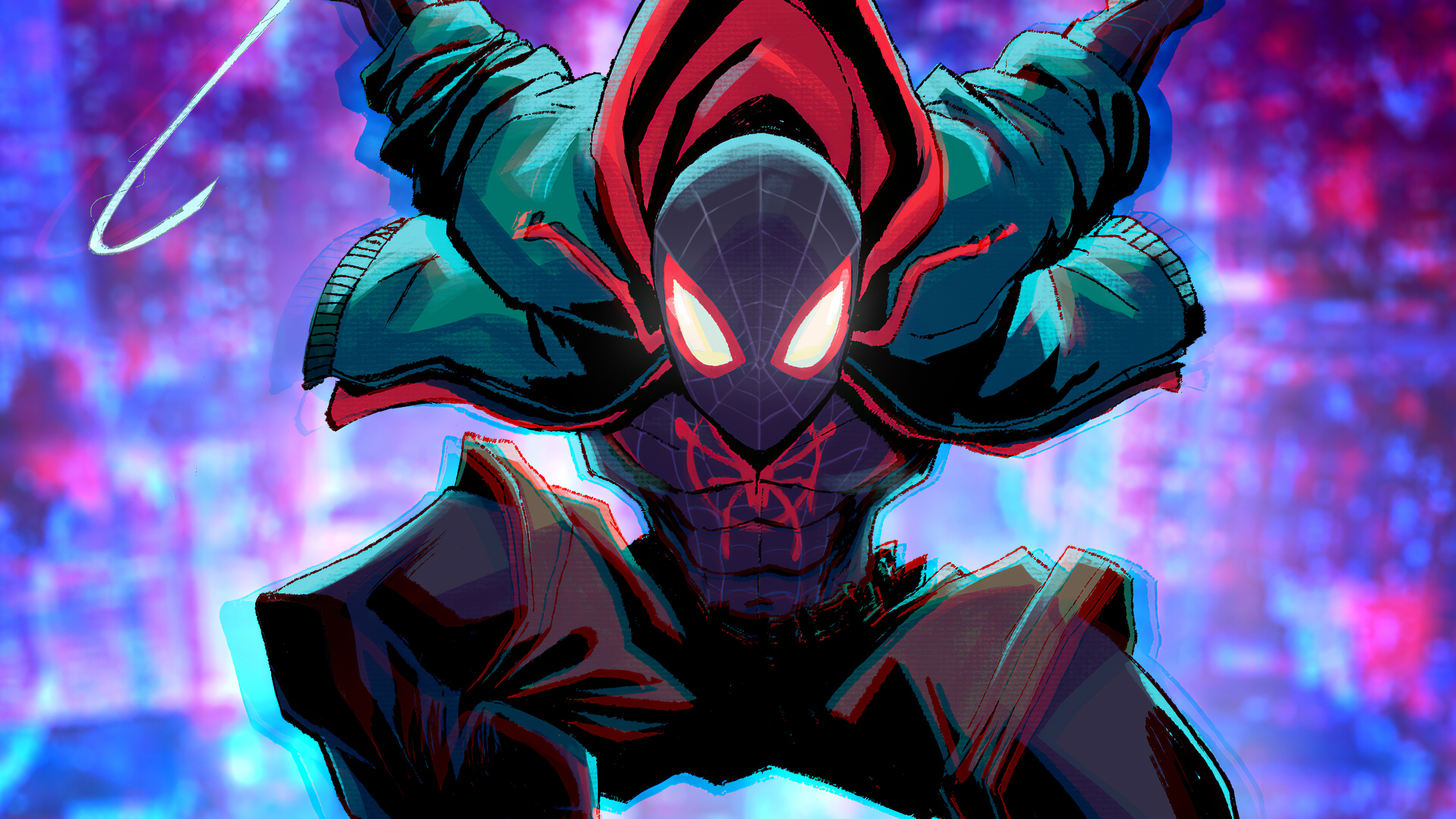 Marvel Comics Miles Morales Spider Man Spider Man Into The Spider Verse 3840x2160