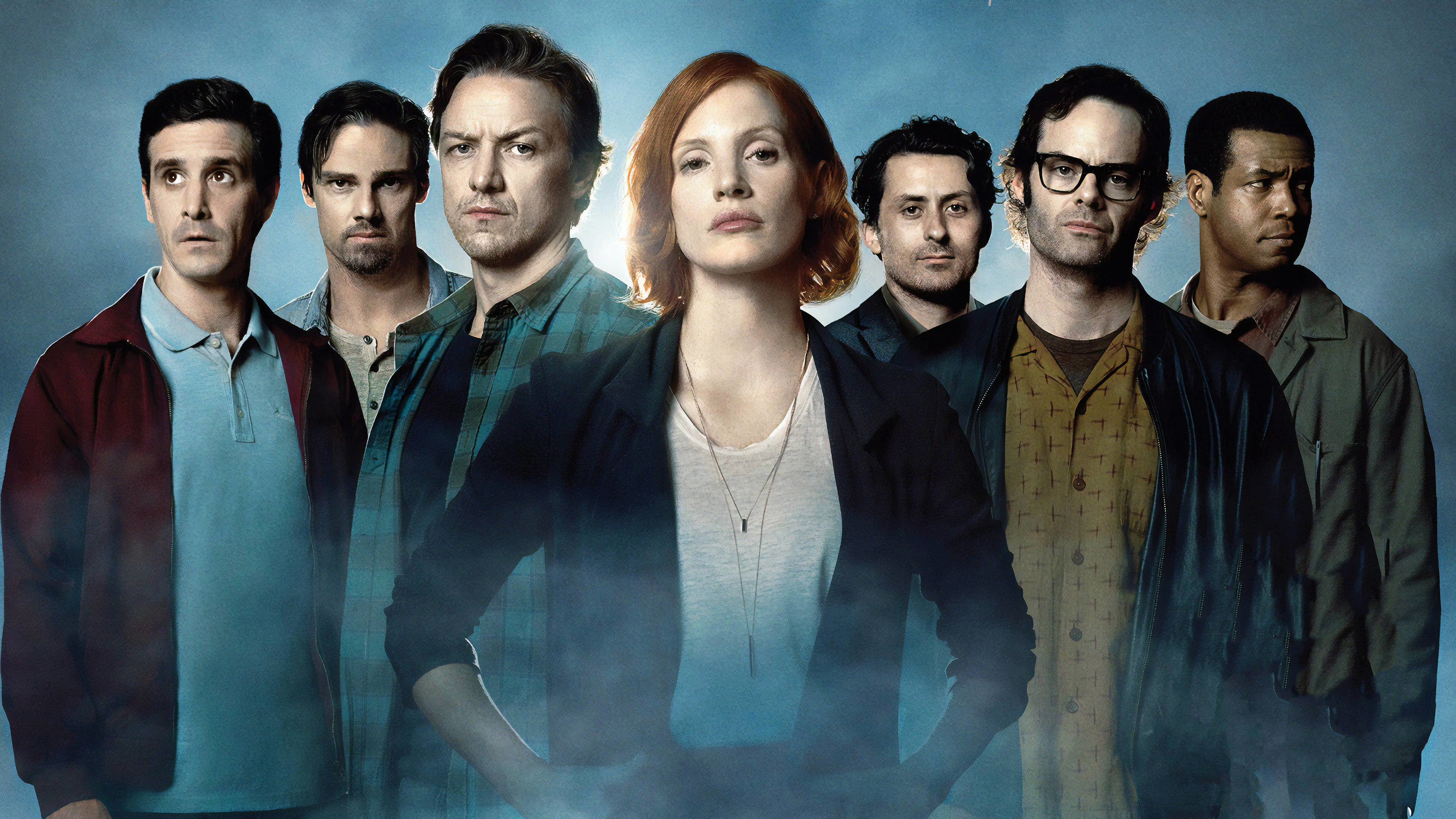 Bill Hader Isaiah Mustafa James Mcavoy James Ransone Jay Ryan Jessica Chastain 3840x2160