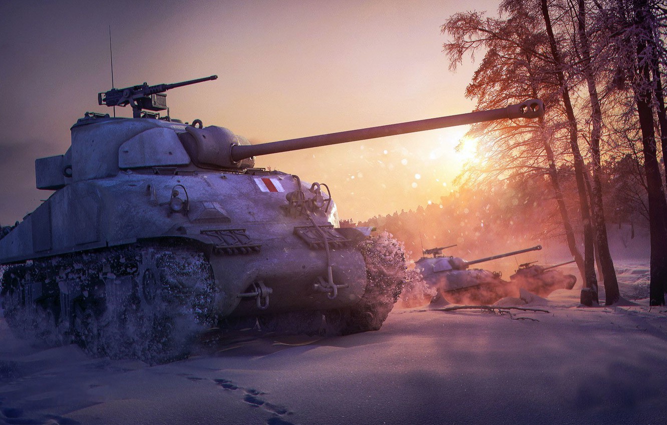 Winter Tank Vehicle Military Military Vehicle World Of Tanks PC Gaming Video Game Art 1332x850