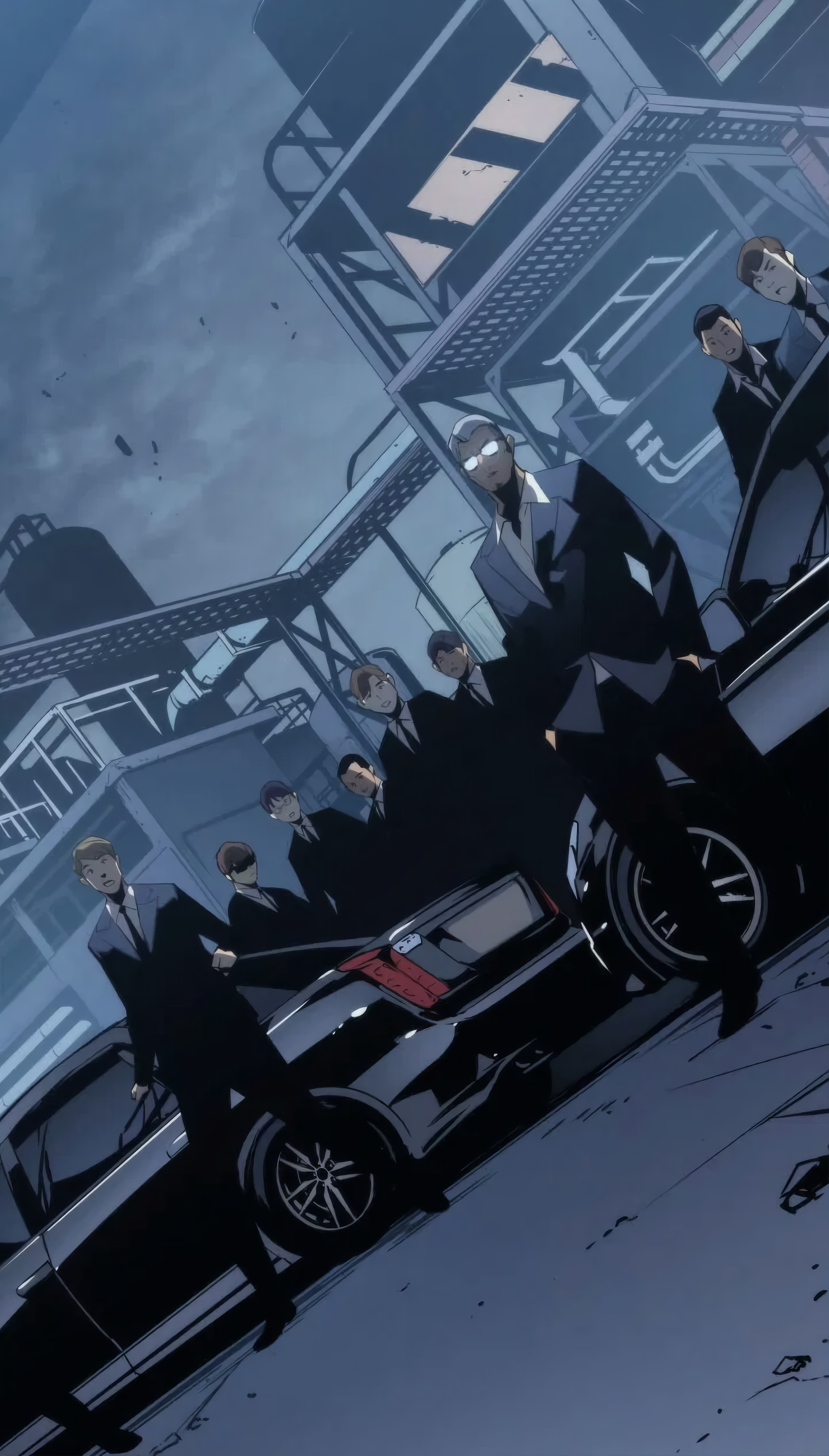 Manhwa Solo Leveling Anime Anime Men Car Vehicle 2868x5036
