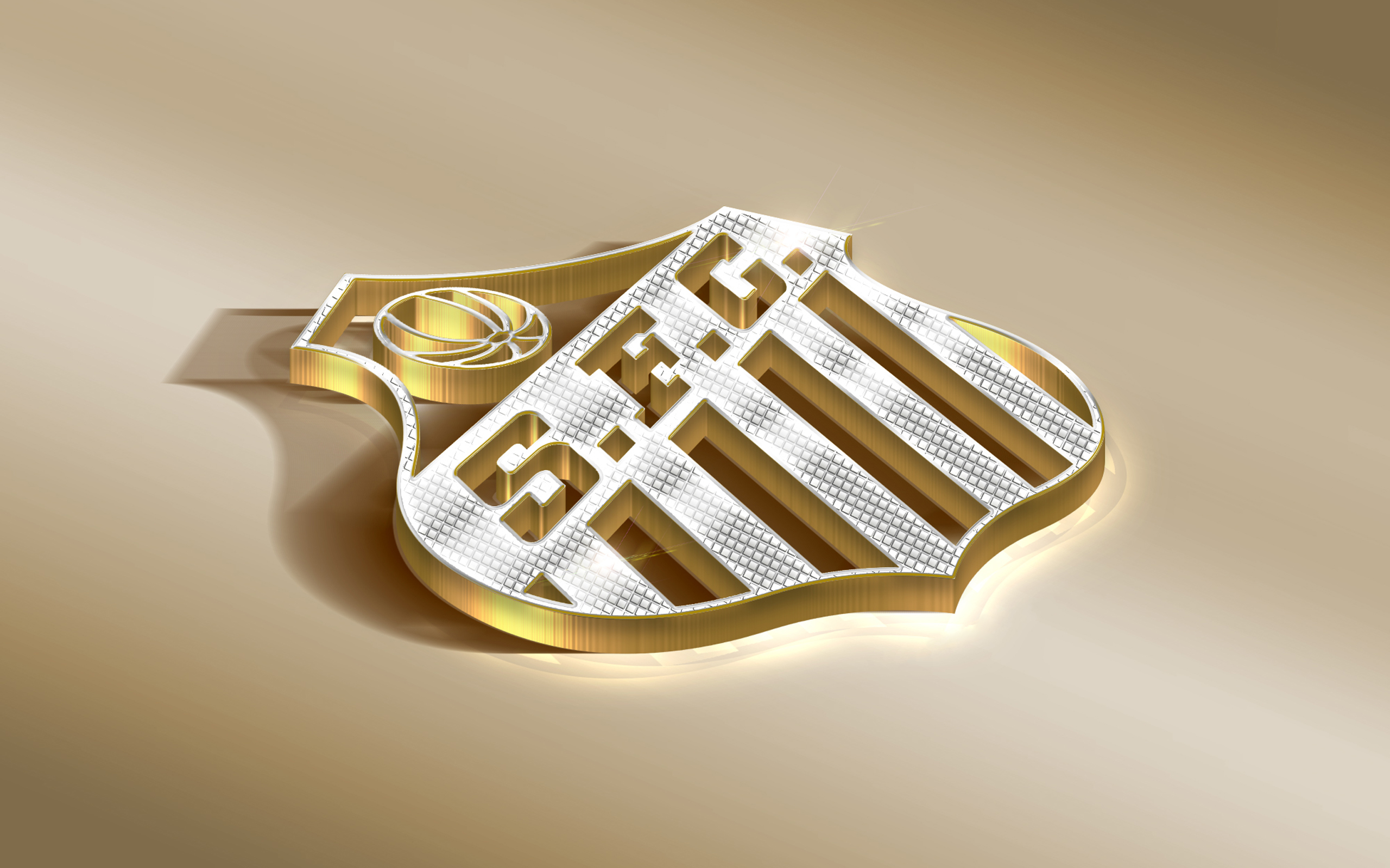 Emblem Golden Logo Santos Fc Soccer 2560x1600