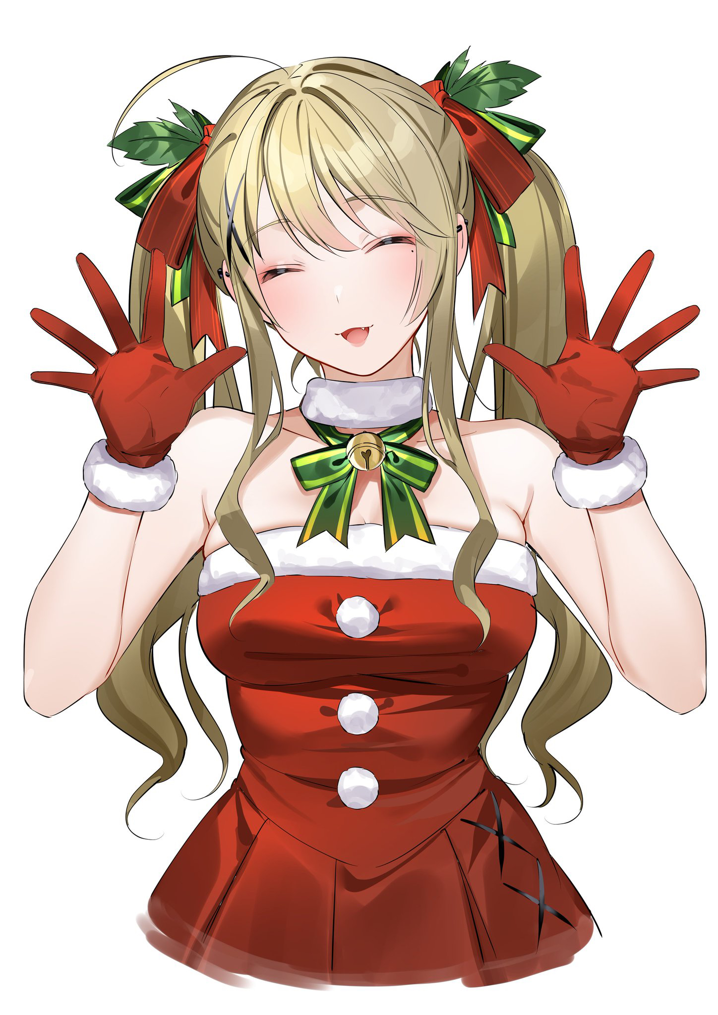 Anime Anime Girls Digital Art Artwork 2D Portrait Display Vertical Xretakex Santa Girl Christmas Blo 1448x2048
