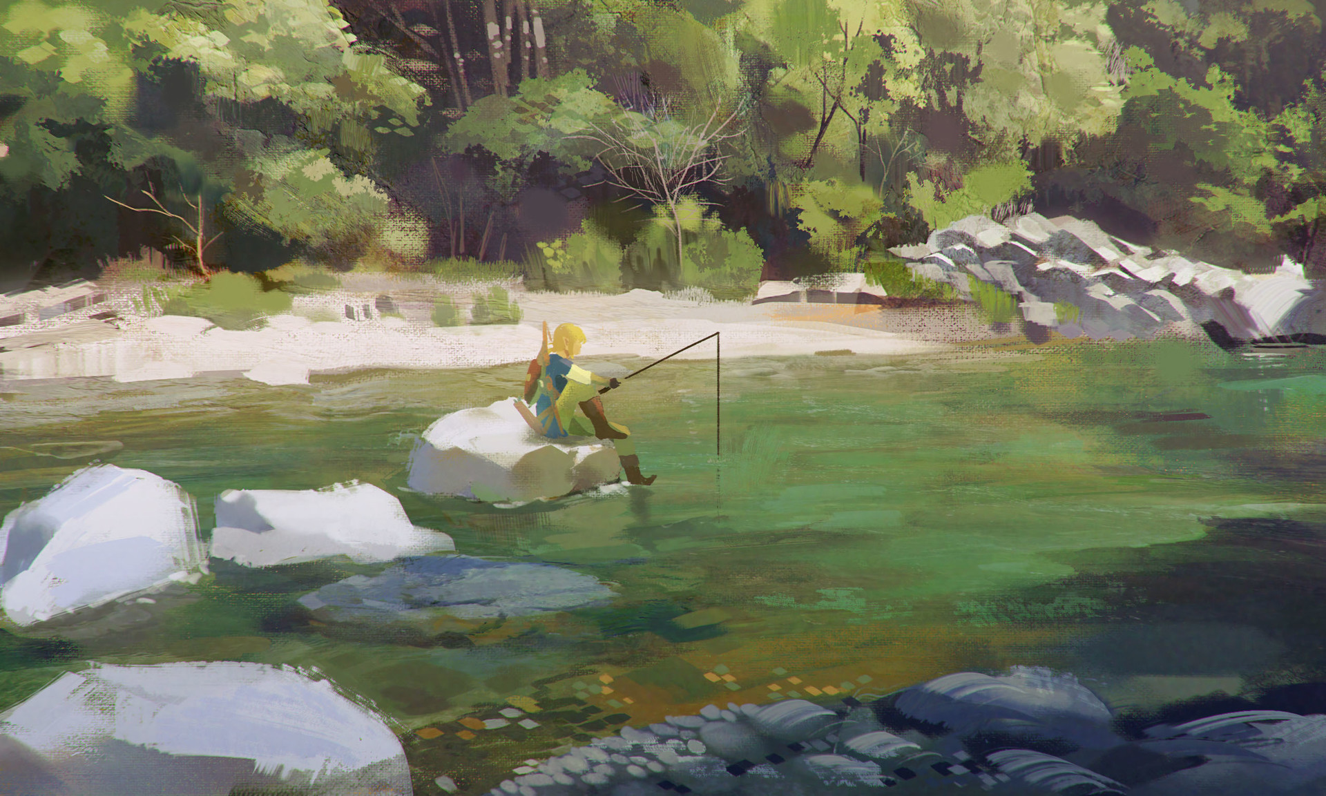 Fantasy Art Artwork Video Game Art The Legend Of Zelda The Legend Of Zelda Breath Of The Wild 1920x1153