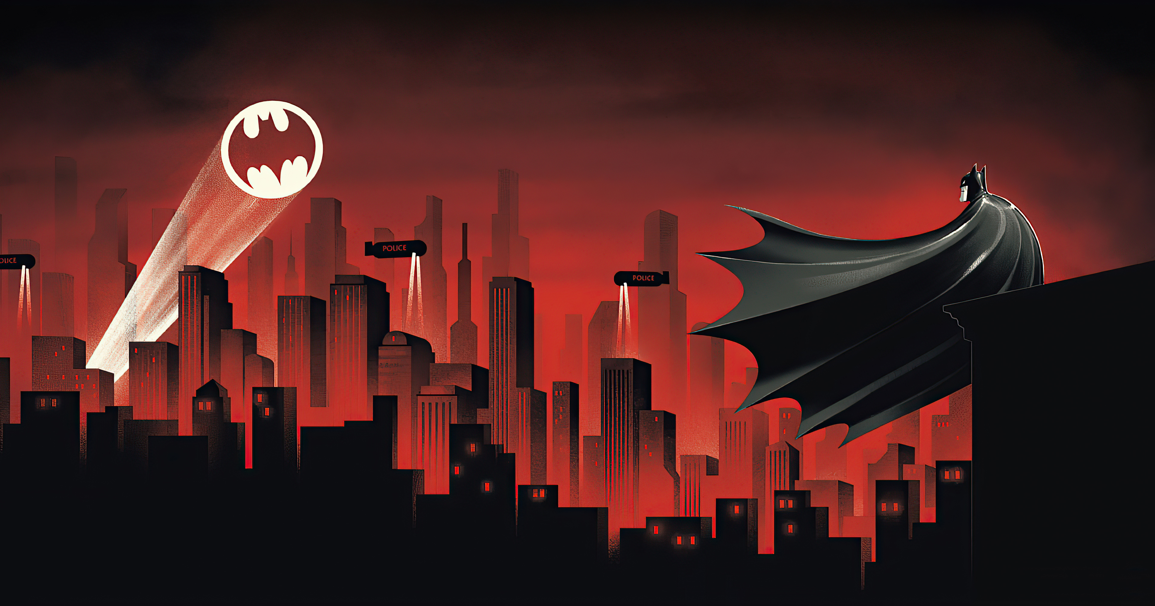 Bat Signal Batman Dc Comics Gotham City 3840x2015