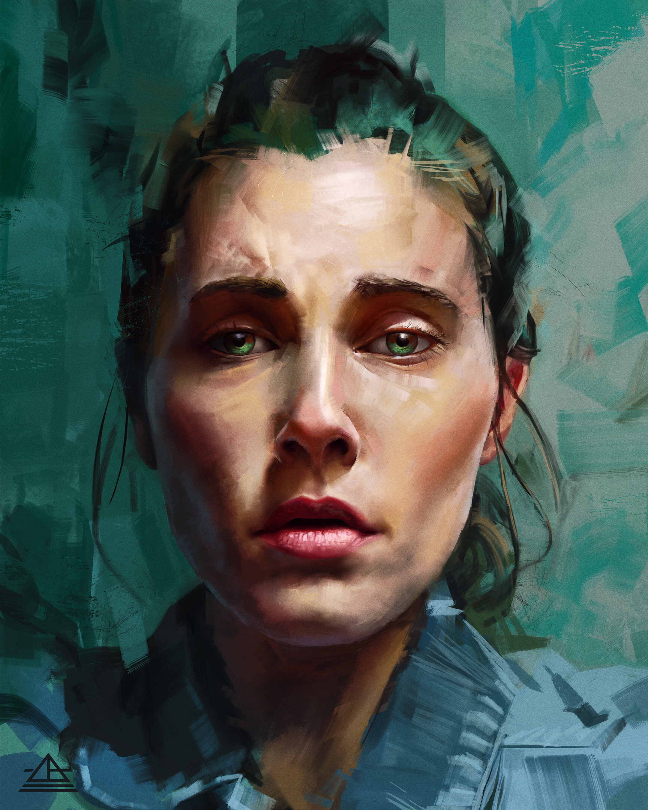 Dylan Aldaine Artwork Women Young Woman Looking At Viewer Fan Art Digital Painting Portrait Portrait 2160x2700