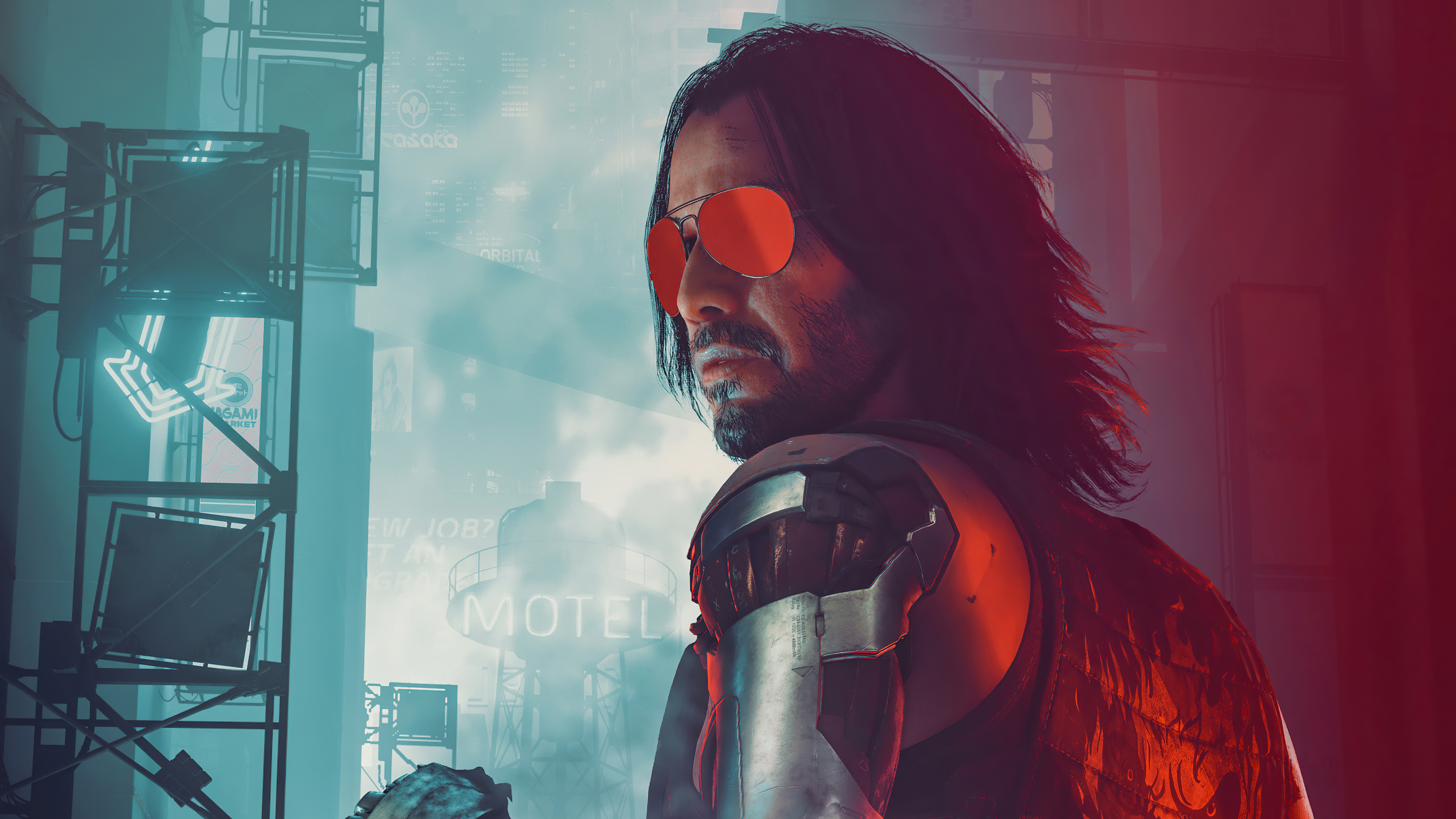 Cyberpunk Cyberpunk 2077 Cyberpunk Samurai Johnny Silverhand Keanu Reeves 4K 5120x2880