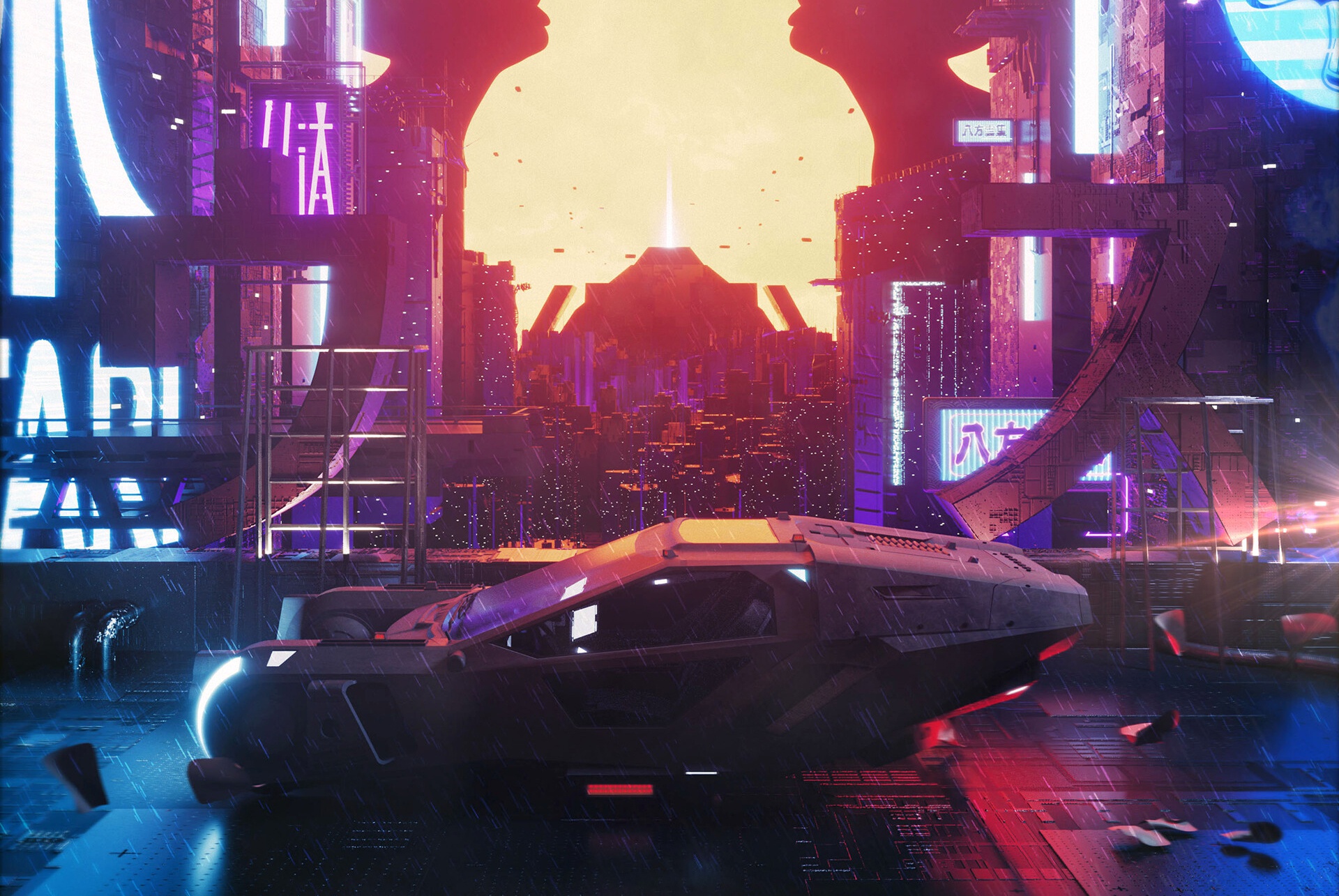 Blade Runner 2049 Car City Futuristic 1920x1285