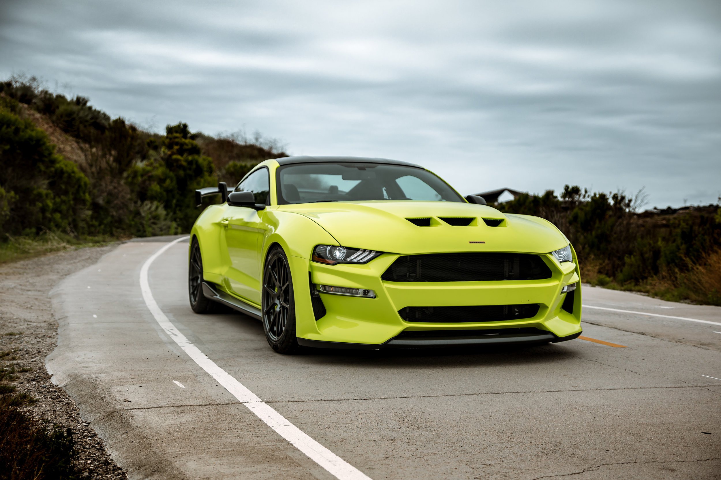 Car Ford Ford Mustang Green Car Muscle Car Vehicle 2500x1667
