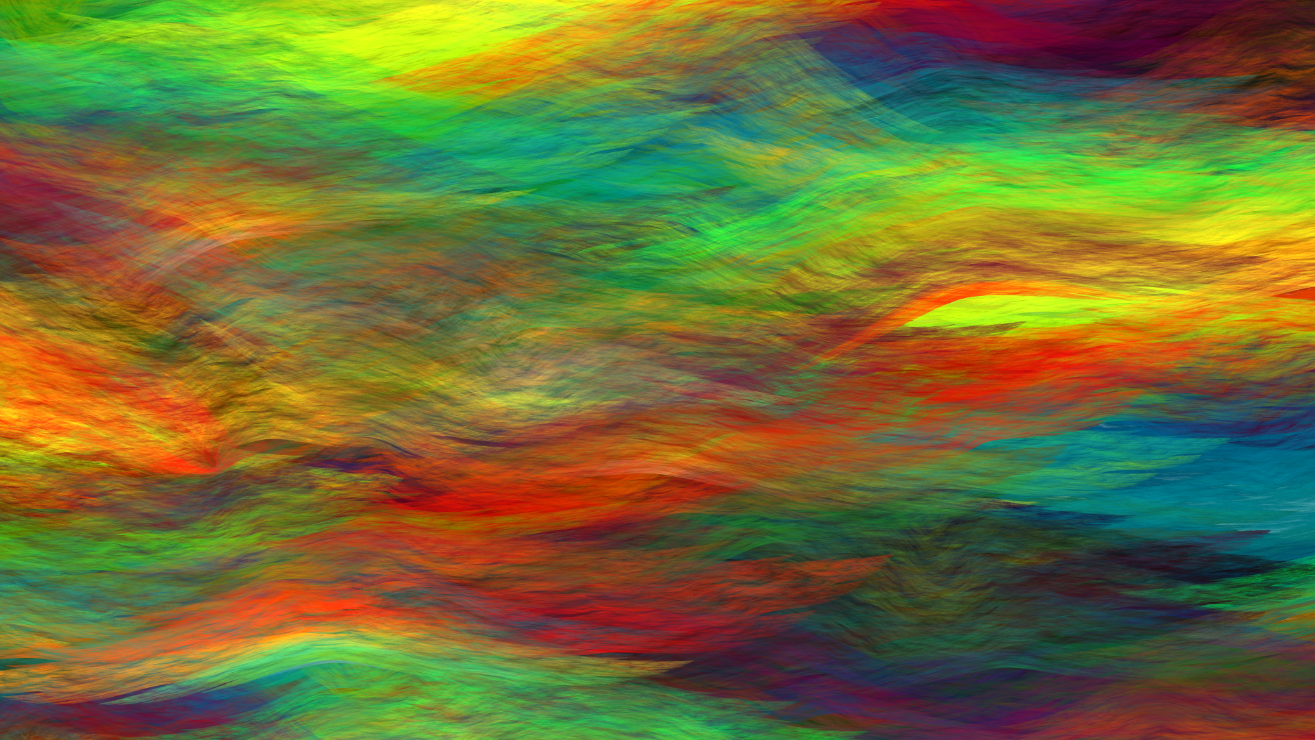 Abstract Apophysis Software Artistic Colorful Colors Digital Art Fractal Wave 1920x1080