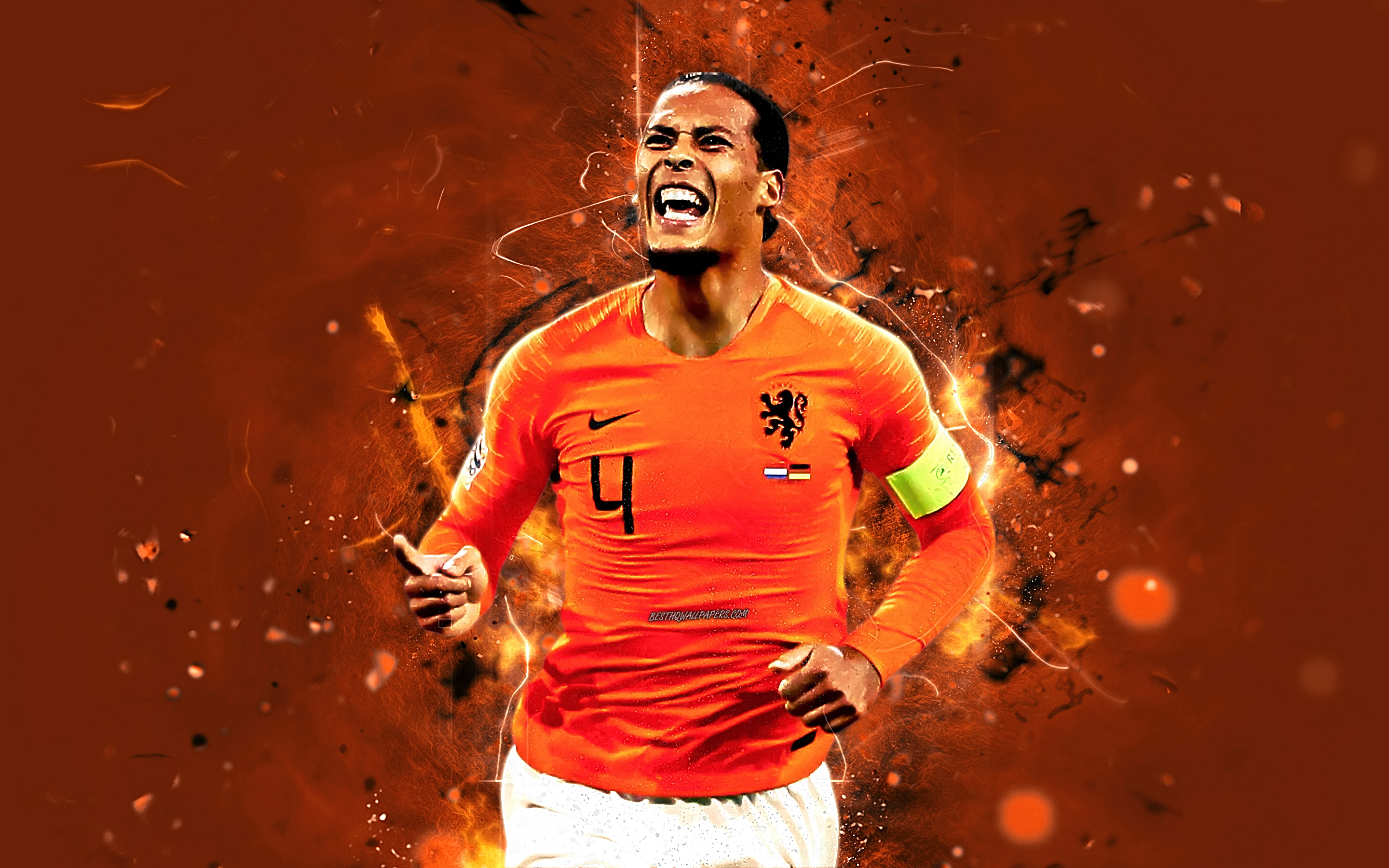 Dutch Soccer Virgil Van Dijk 2880x1800