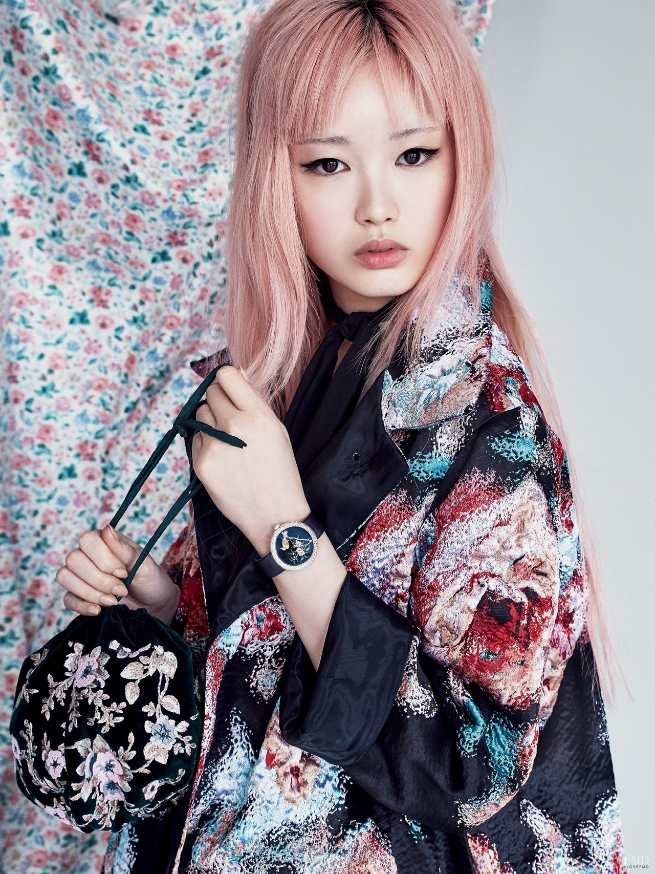 Fernanda Ly Women Model Pink Hair Chinese Indoors 1280x1707