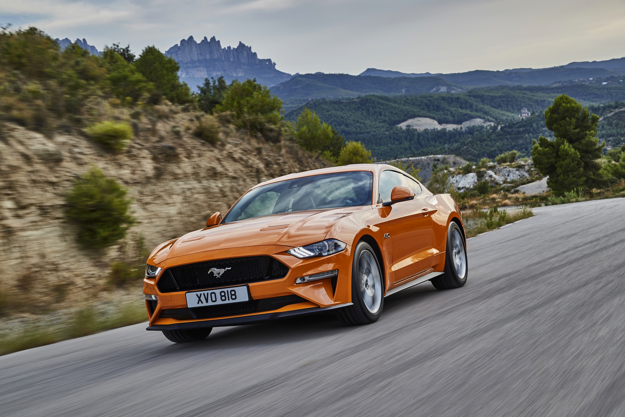 Car Ford Ford Mustang Gt Muscle Car Orange Car Vehicle 2560x1707
