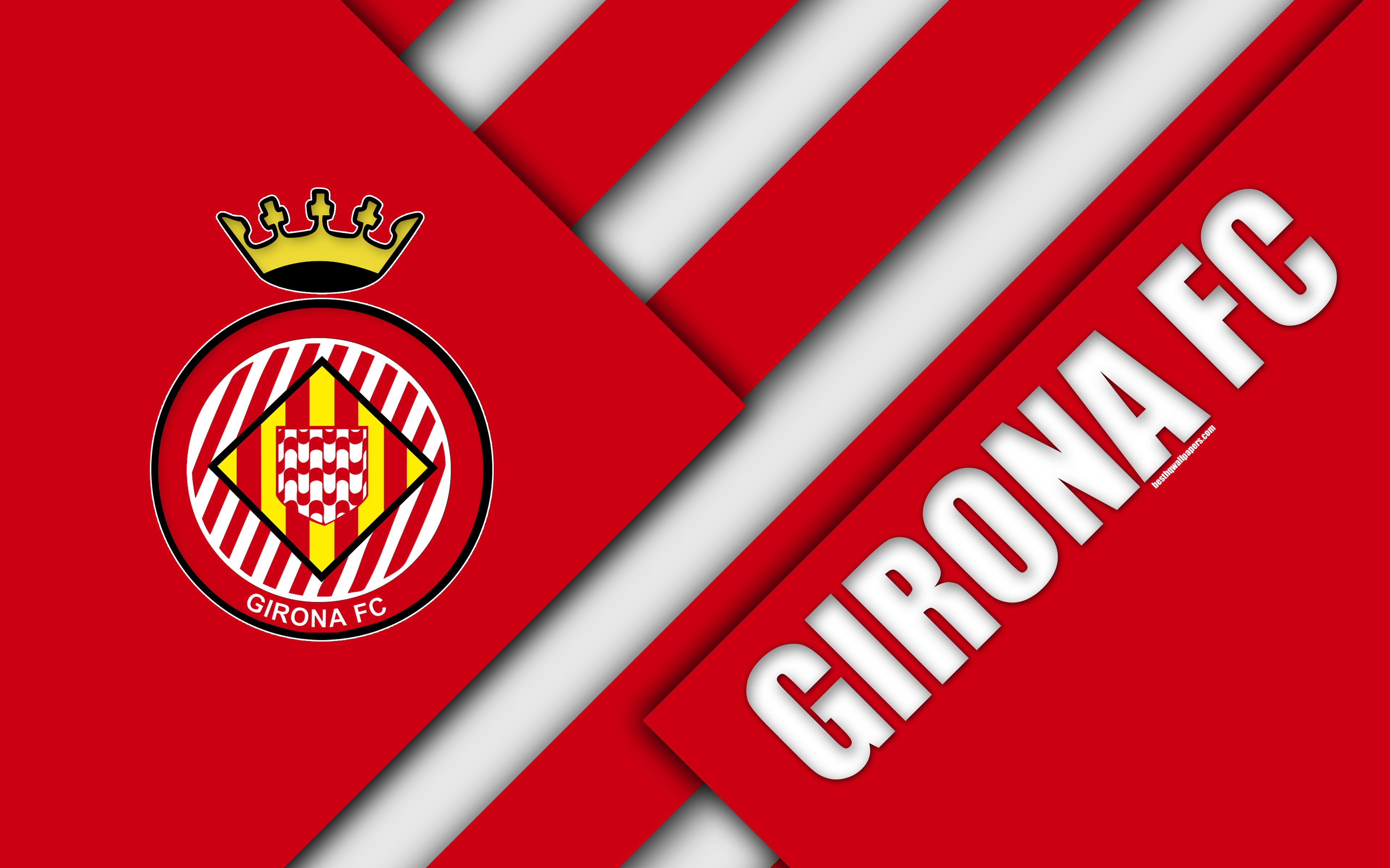 Emblem Girona Fc Logo Soccer 3840x2400