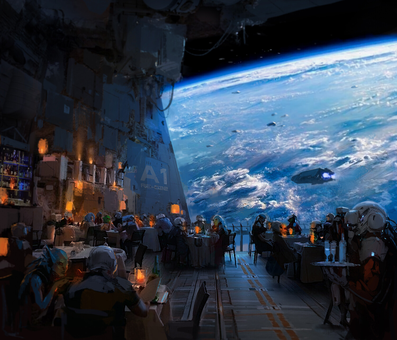 Artwork Science Fiction Planet Space JC Jongwon Park 1500x1286