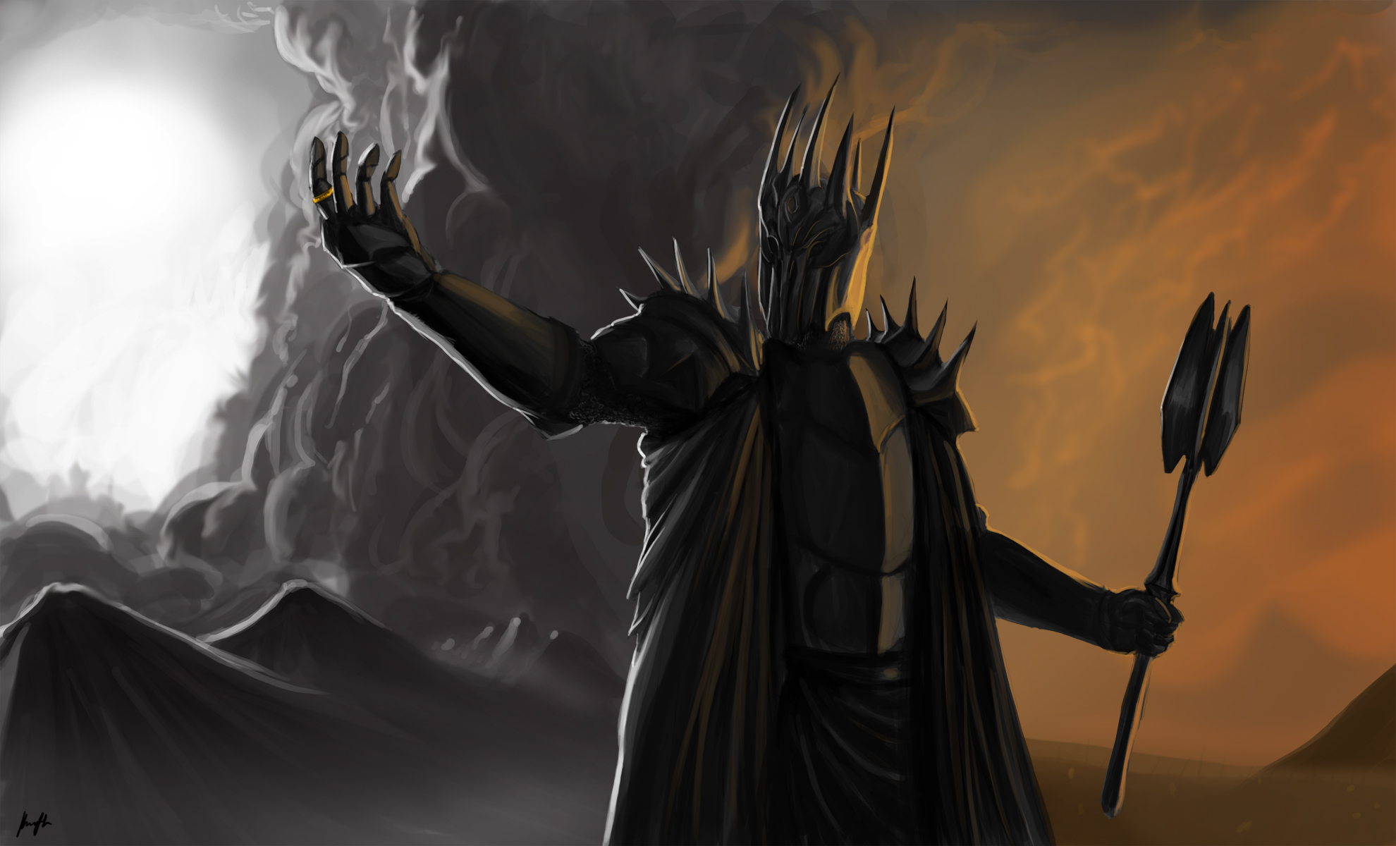 Lord Of The Rings Sauron 1980x1200