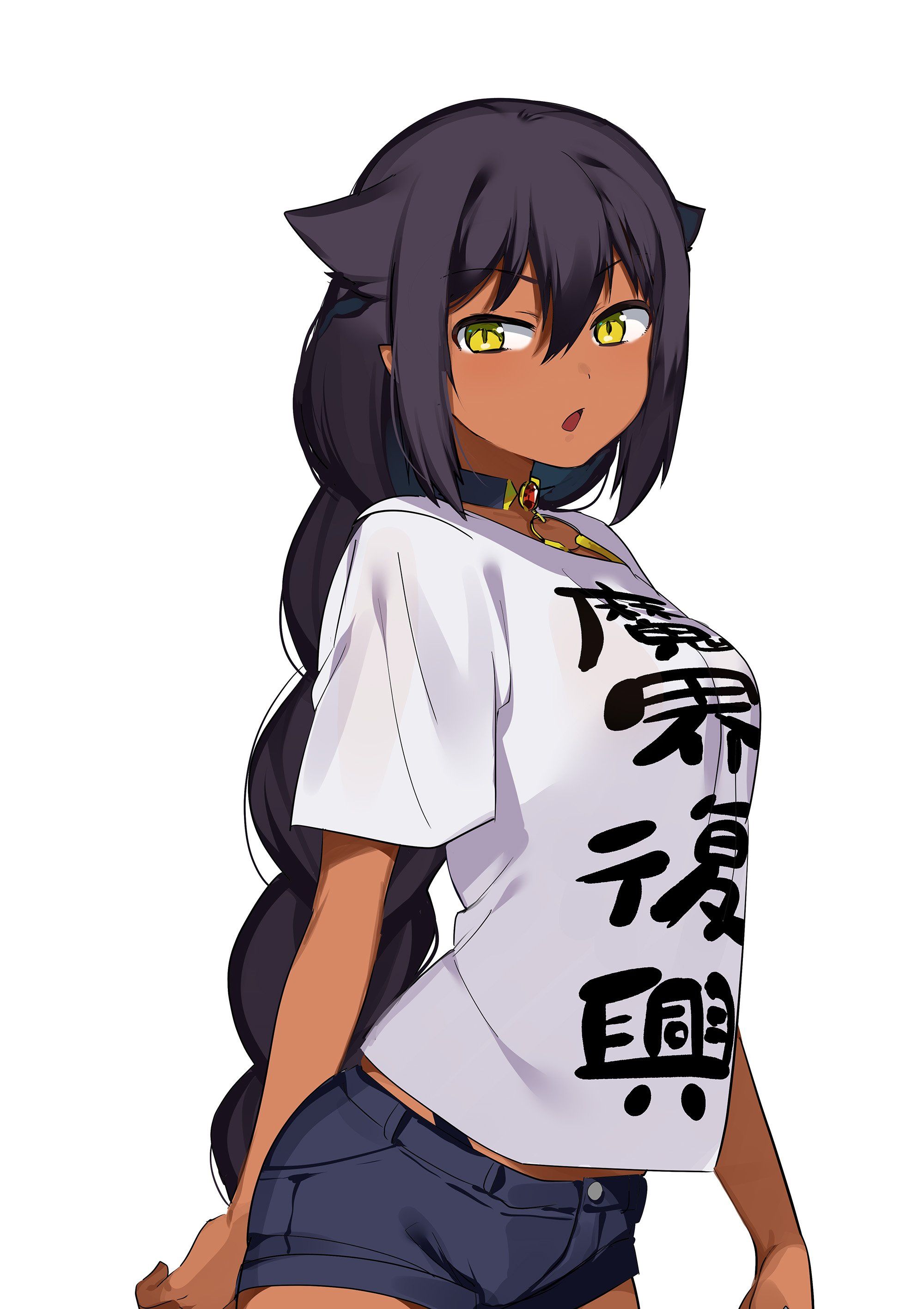 Jahy Sama Wa Kujikenai Dark Skin Cat Girl Anime 2000x2833