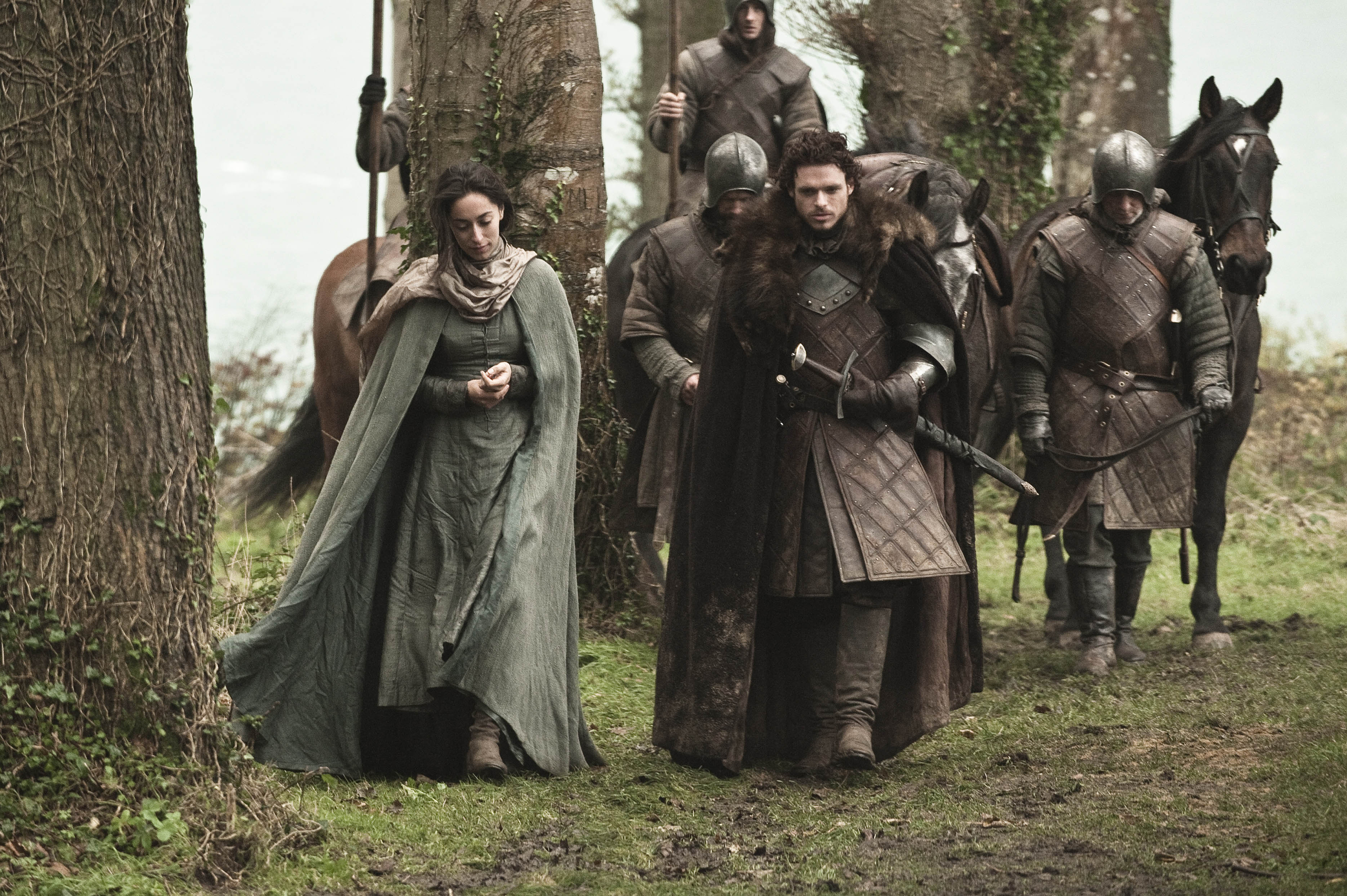 Oona Chaplin Richard Madden Robb Stark Talisa Stark 3000x1996