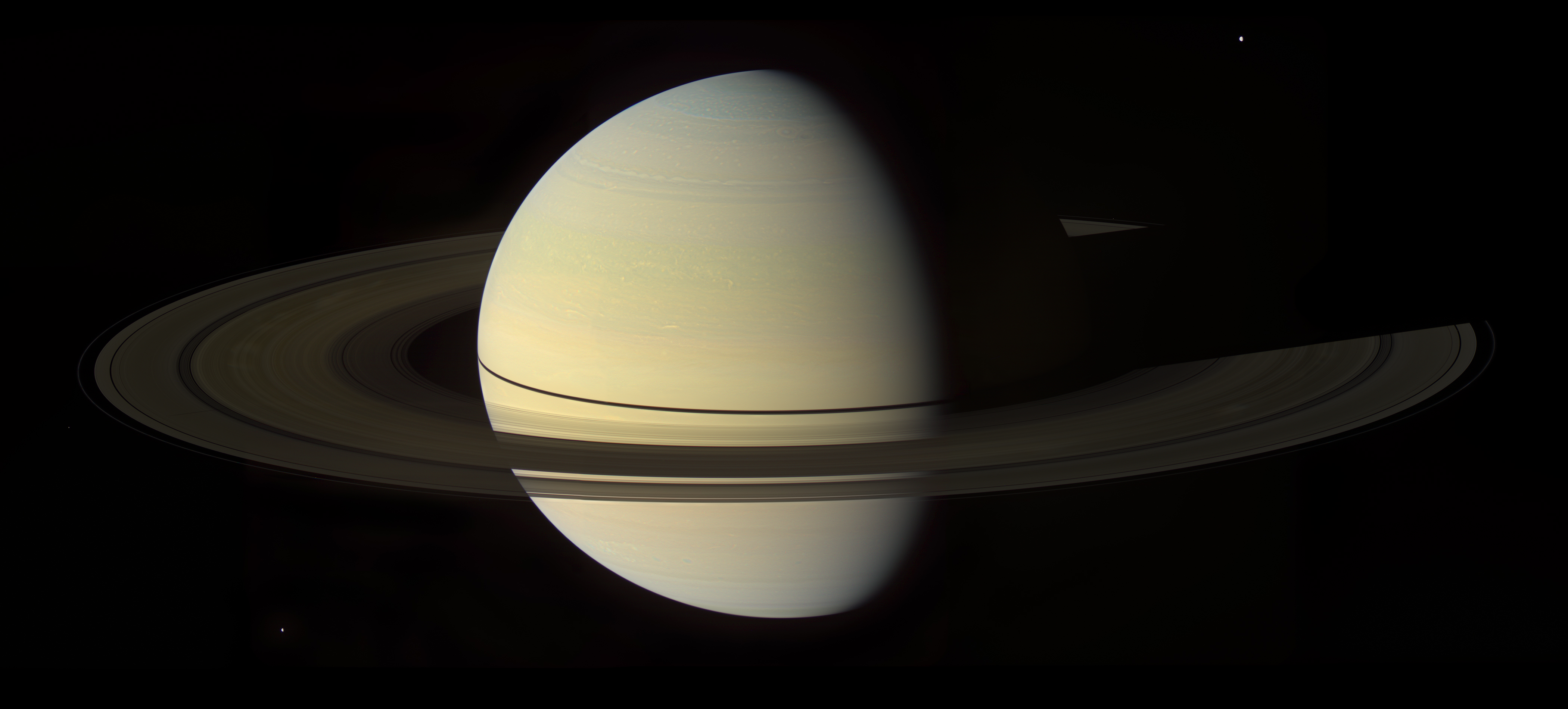 Saturn Planet Cassini Probe Space Solar System 4200x1900