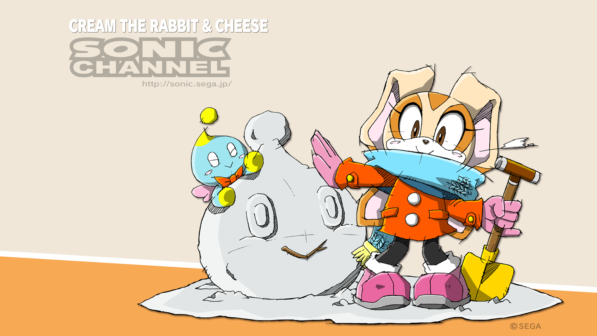 Sonic The Hedgehog Cream The Rabbit Sega Simple Background 1920x1080