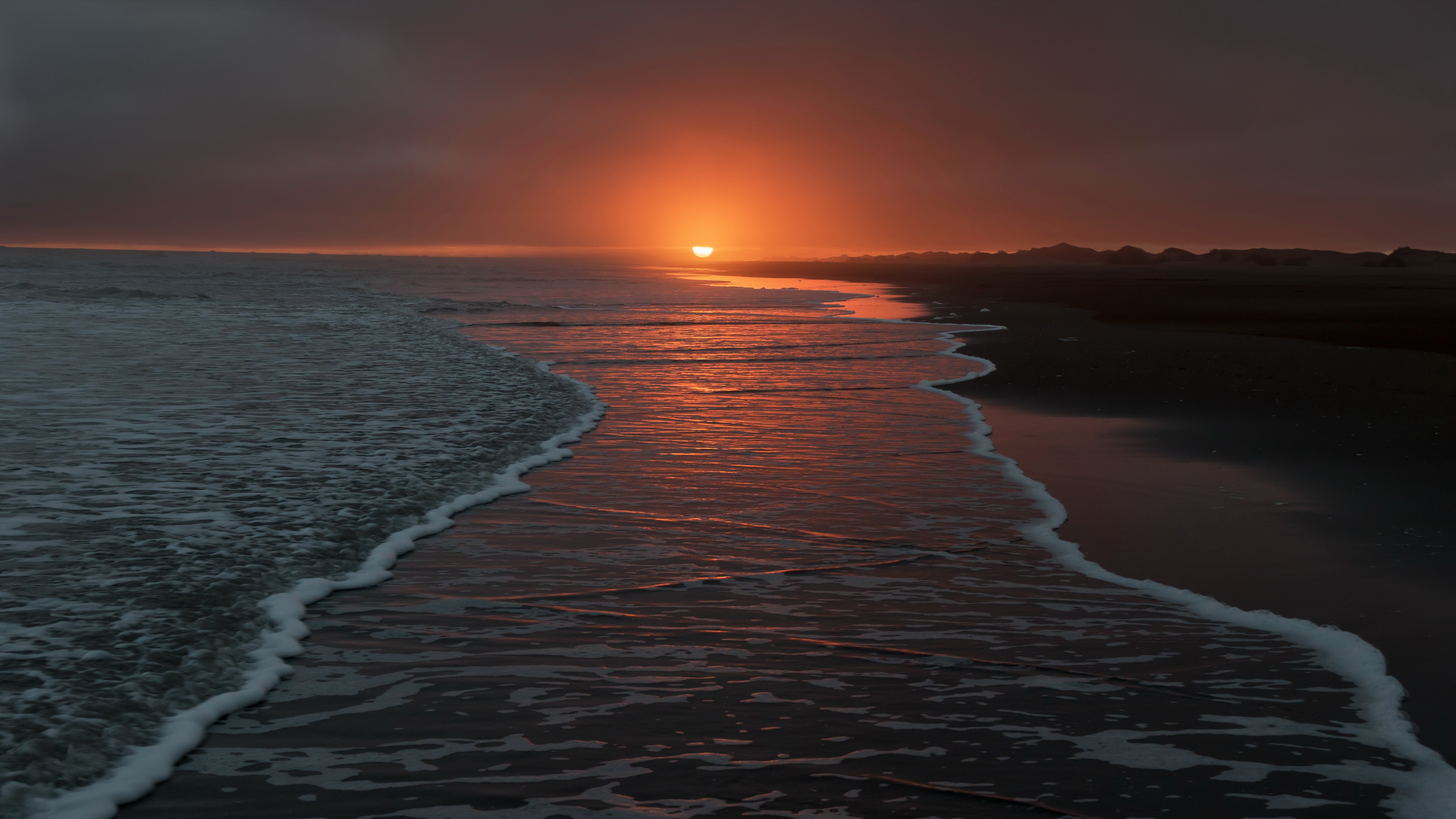 Beach Horizon Nature Sunset 3840x2160