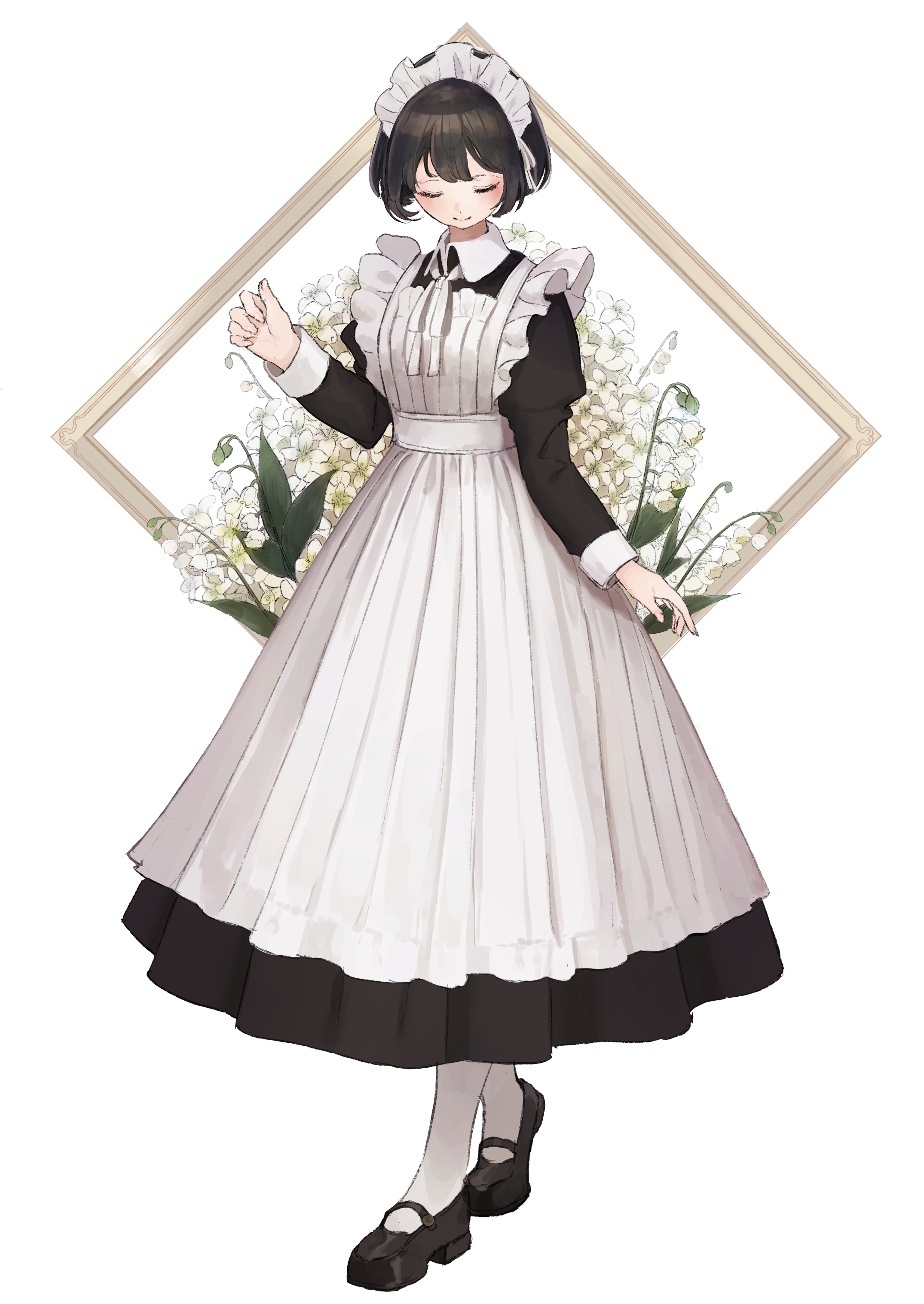 Anime Anime Girls Digital Art Artwork 2D Portrait Display Vertical Shii Maid Outfit Short Hair 2150x3035
