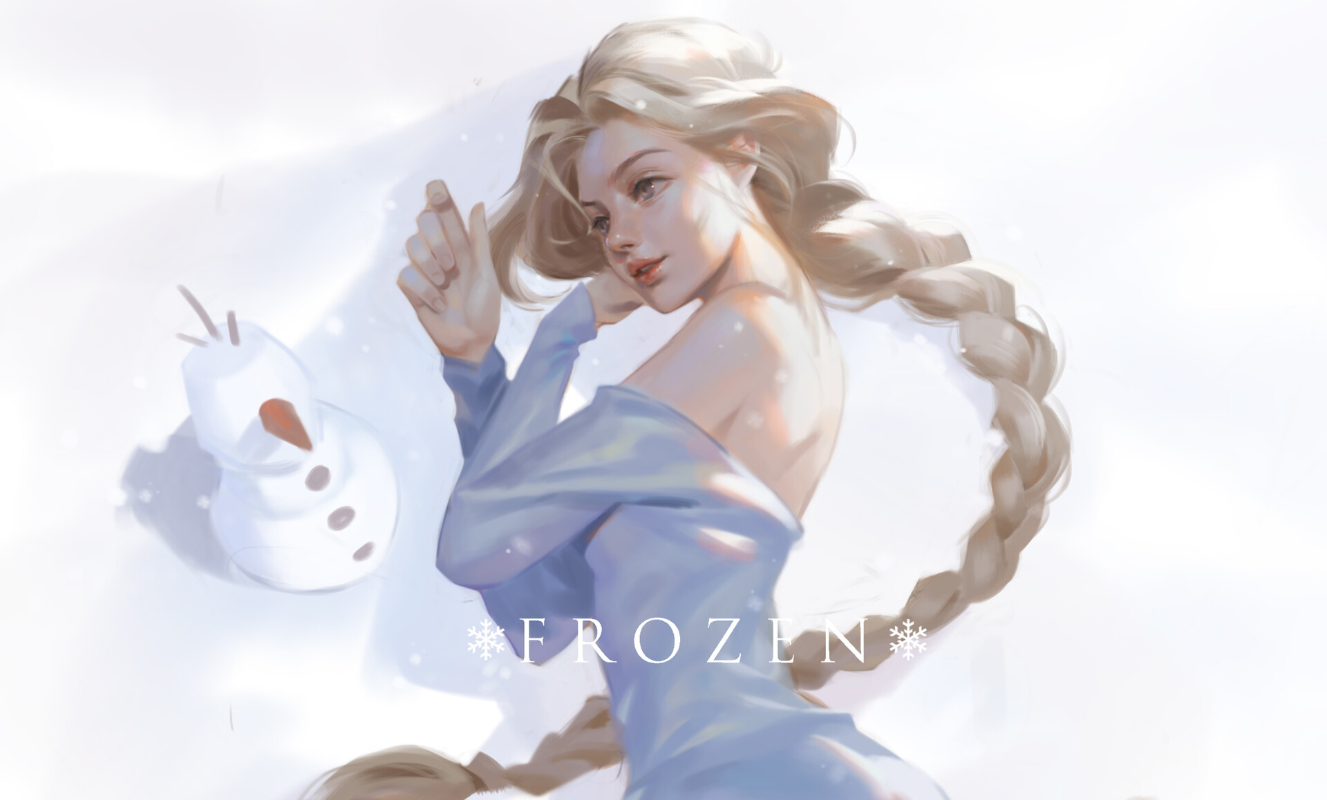 Blonde Braid Elsa Frozen Frozen 2 Girl Long Hair Olaf Frozen 1920x1158