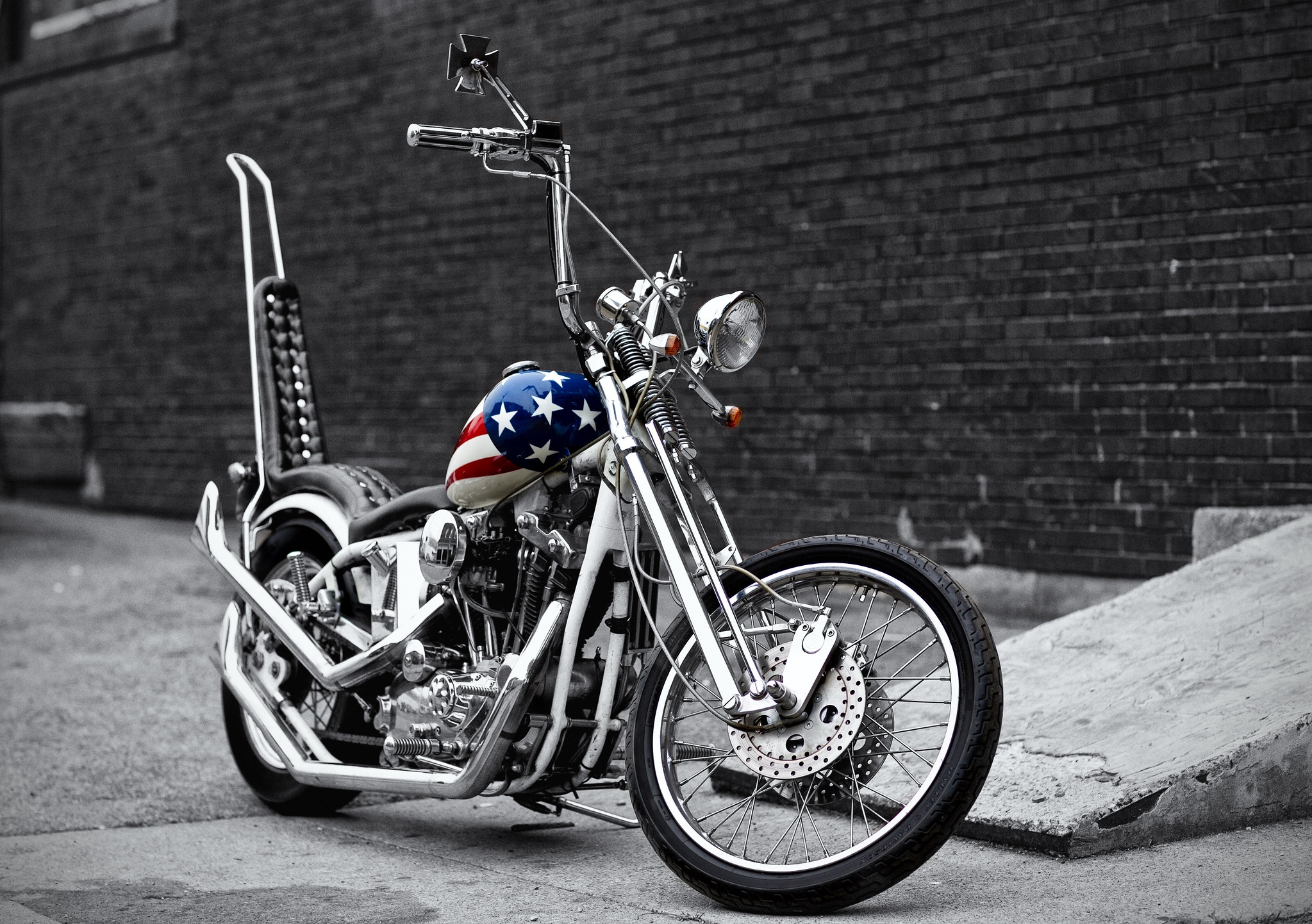 Harley Davidson Custom Made Motorcycle Chopper 2047x1442