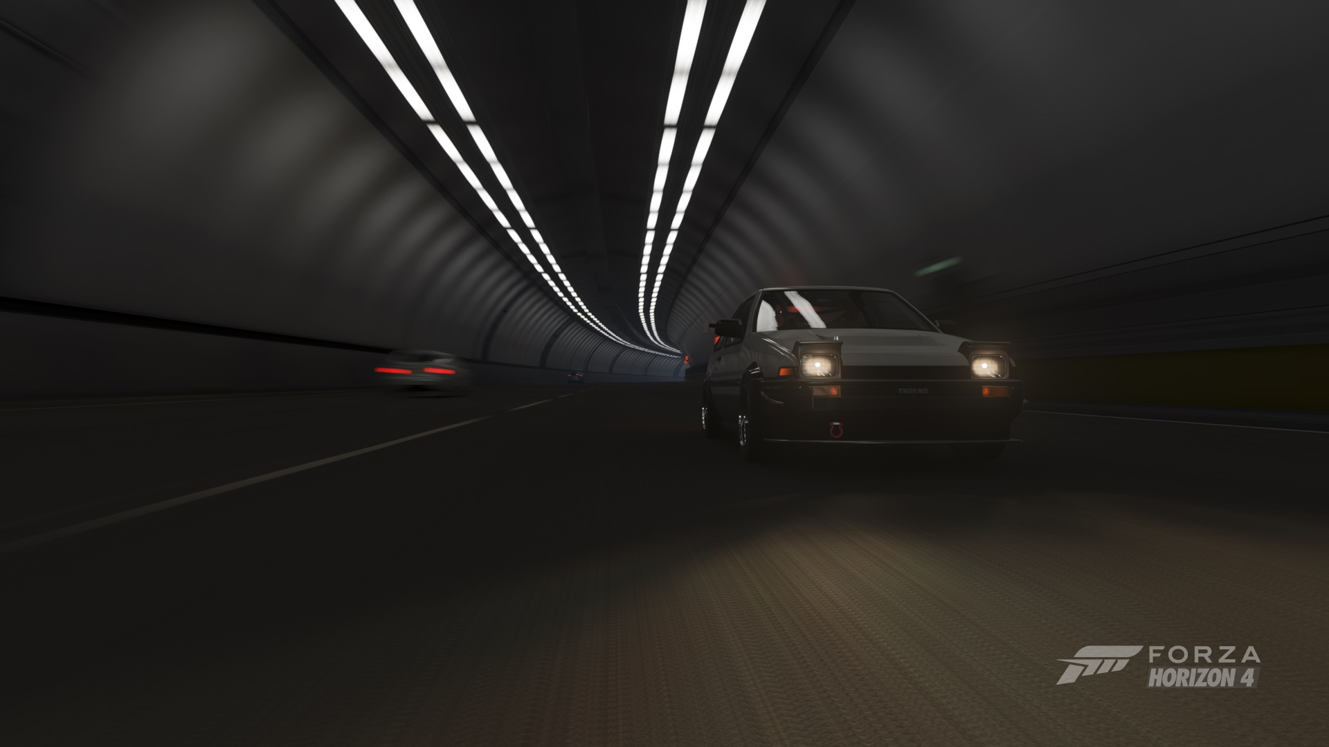 Forza Car BMW Toyota Jaguar Car City Night Tunnel Sparks Forza Horizon 4 1920x1080