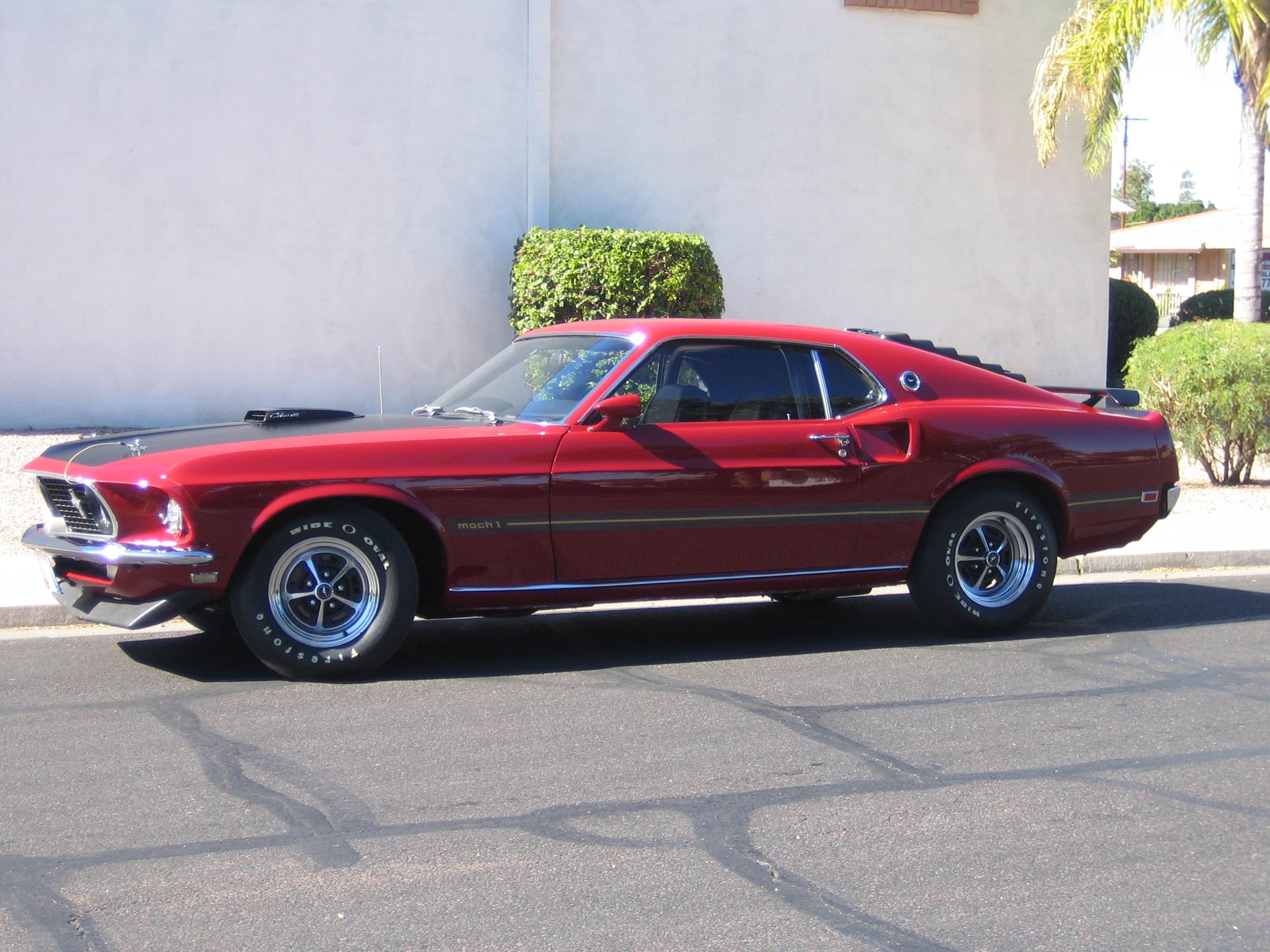 Car Fastback Ford Mustang Mach 1 Muscle Car Red Car 2272x1704