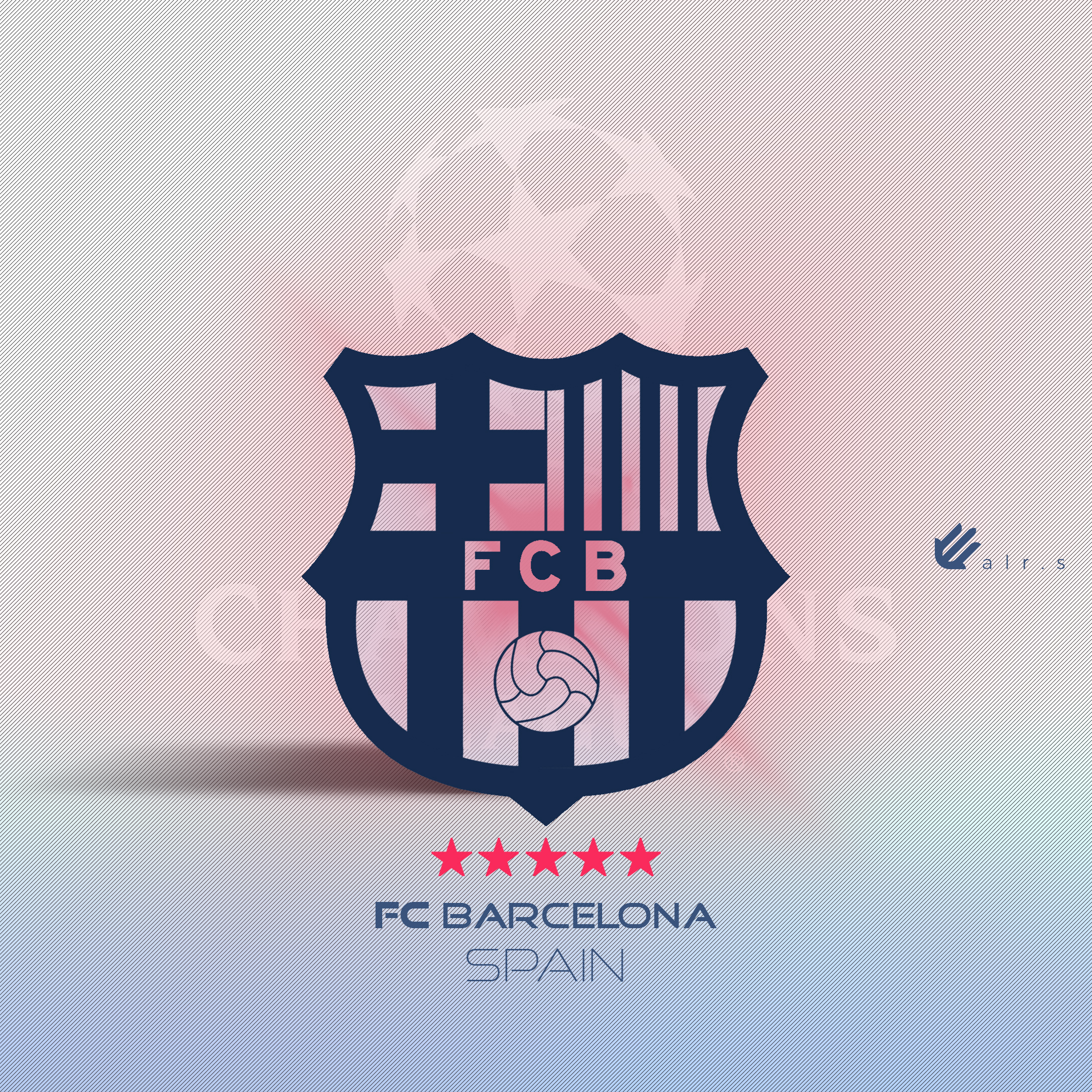 Football Barcelona Logo Champions League Clubs Graphic Design Creativity Photography Colorful Sport  2160x2160