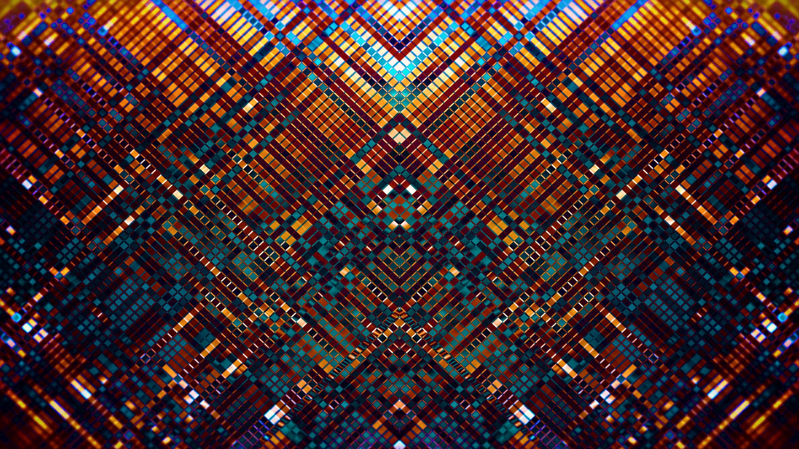Abstract Colorful Artwork Digital Art Mosaic 2560x1440