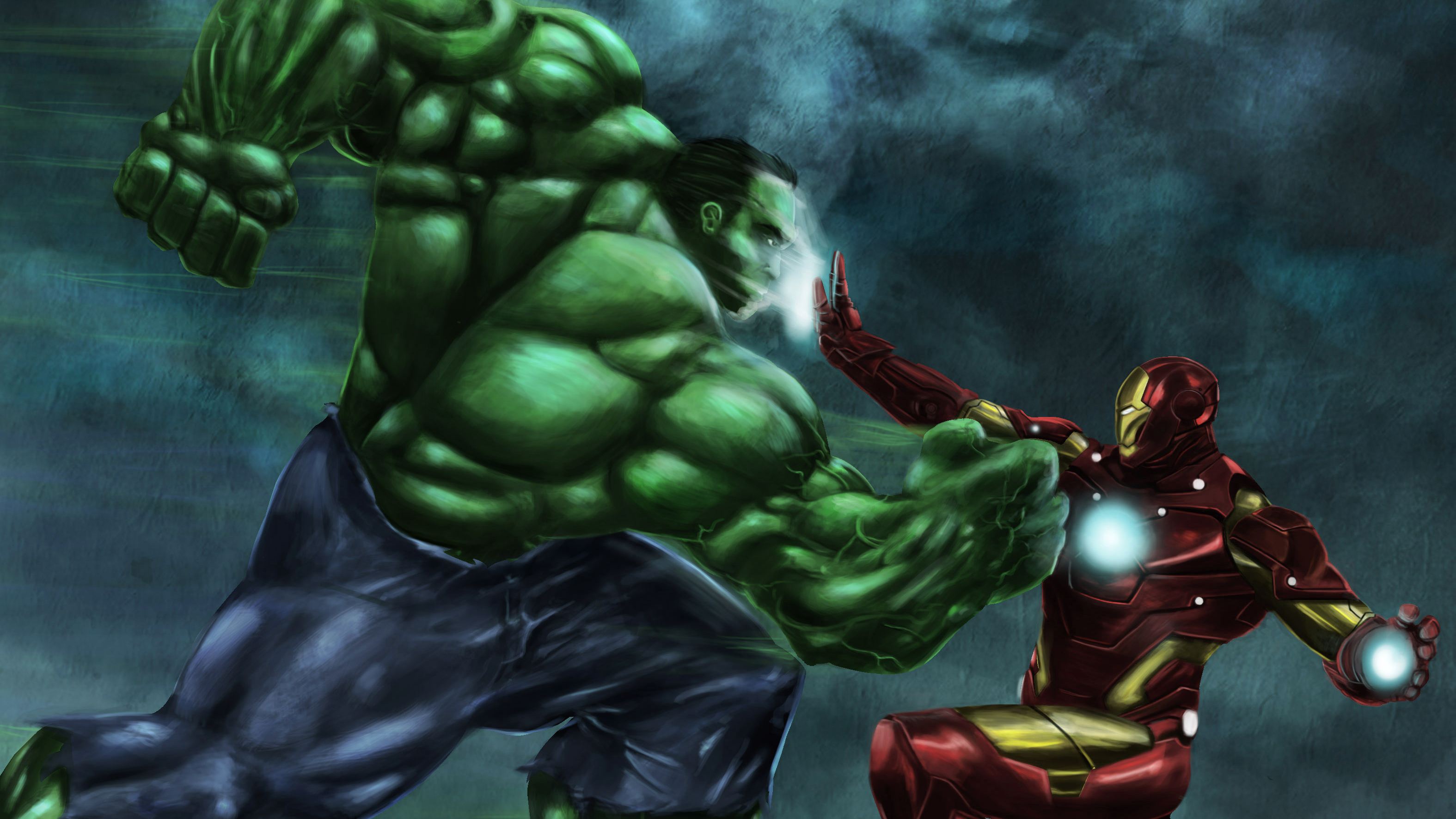 Hulk Iron Man Marvel Comics 3150x1772