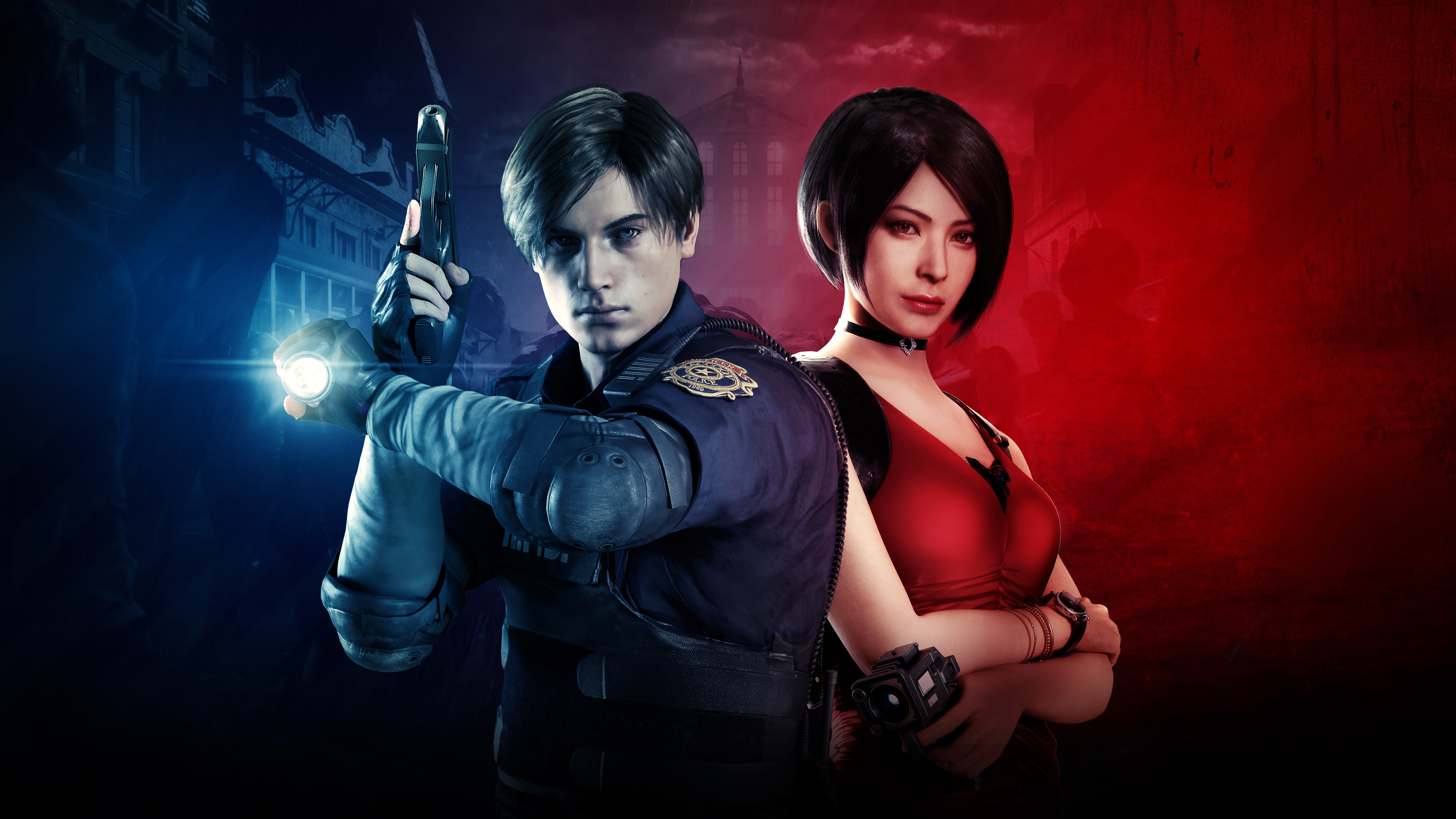 Ada Wong Leon S Kennedy Resident Evil 2 2019 7000x3938