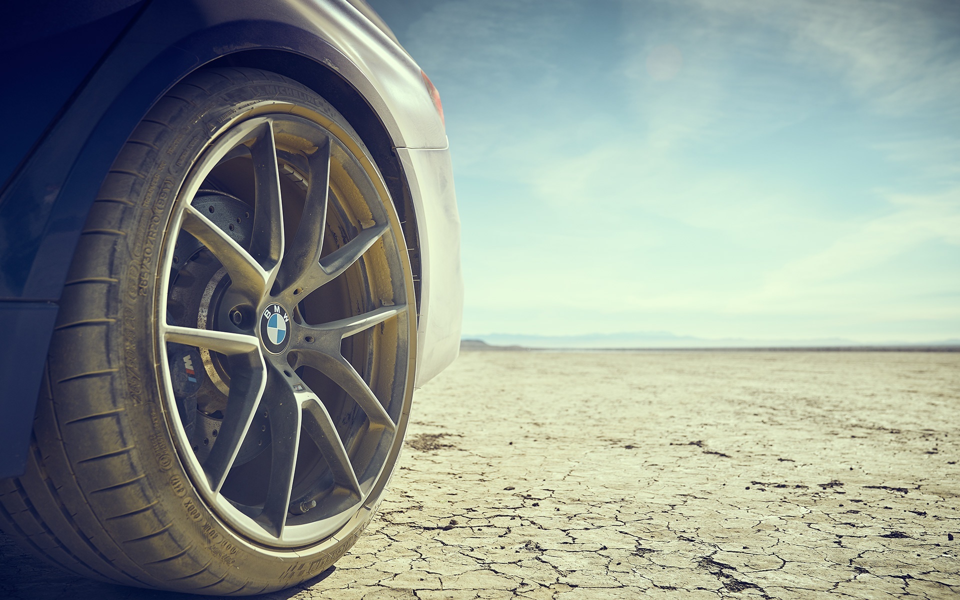 BMW Car Vehicle Outdoors Landscape Dirt Tires Logo Michelin 1920x1200