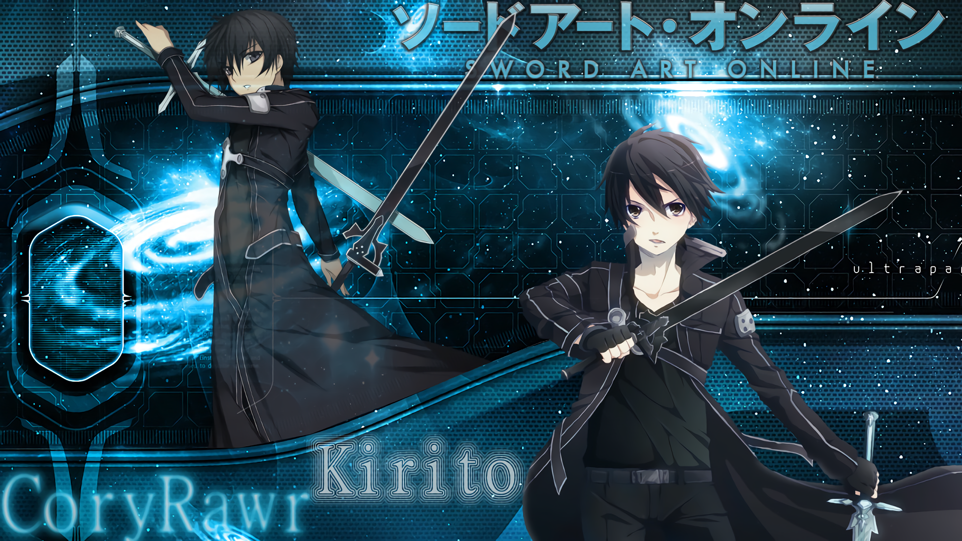 Kazuto Kirigaya Kirito Sword Art Online Sword Art Online 1920x1080