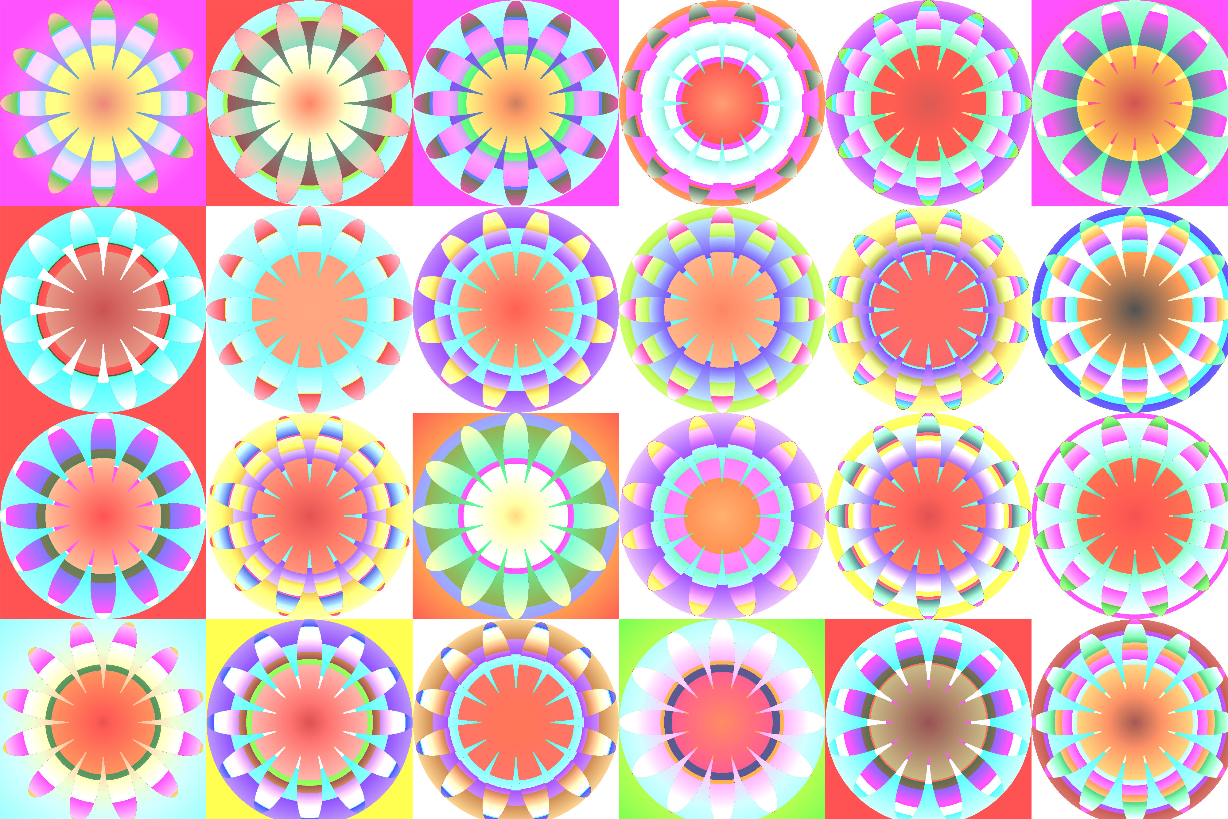 Colorful Pattern Shapes 4000x2667