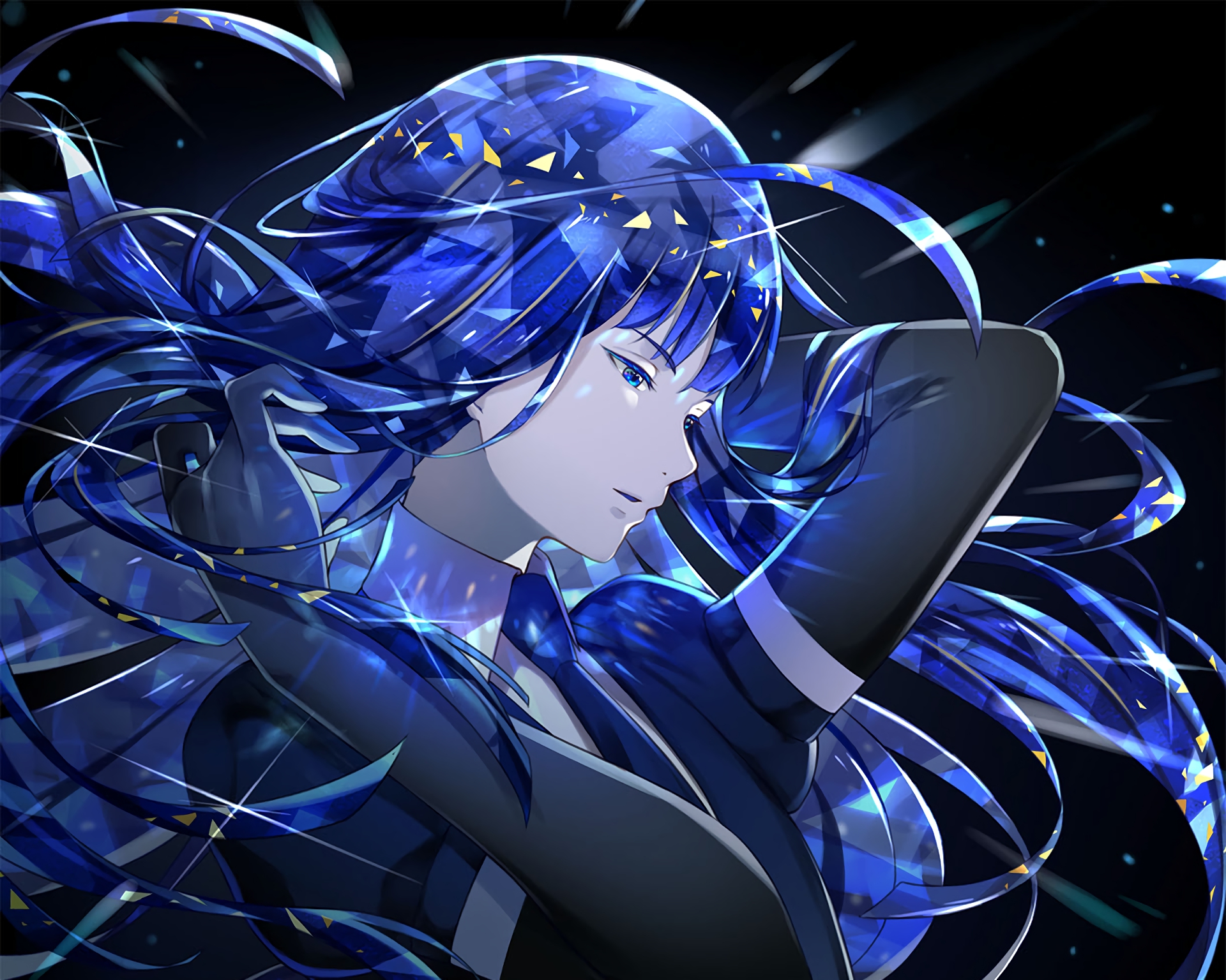 Houseki No Kuni Anime Anime Girls Lapis Lazuli Houseki No Kuni 1920x1536