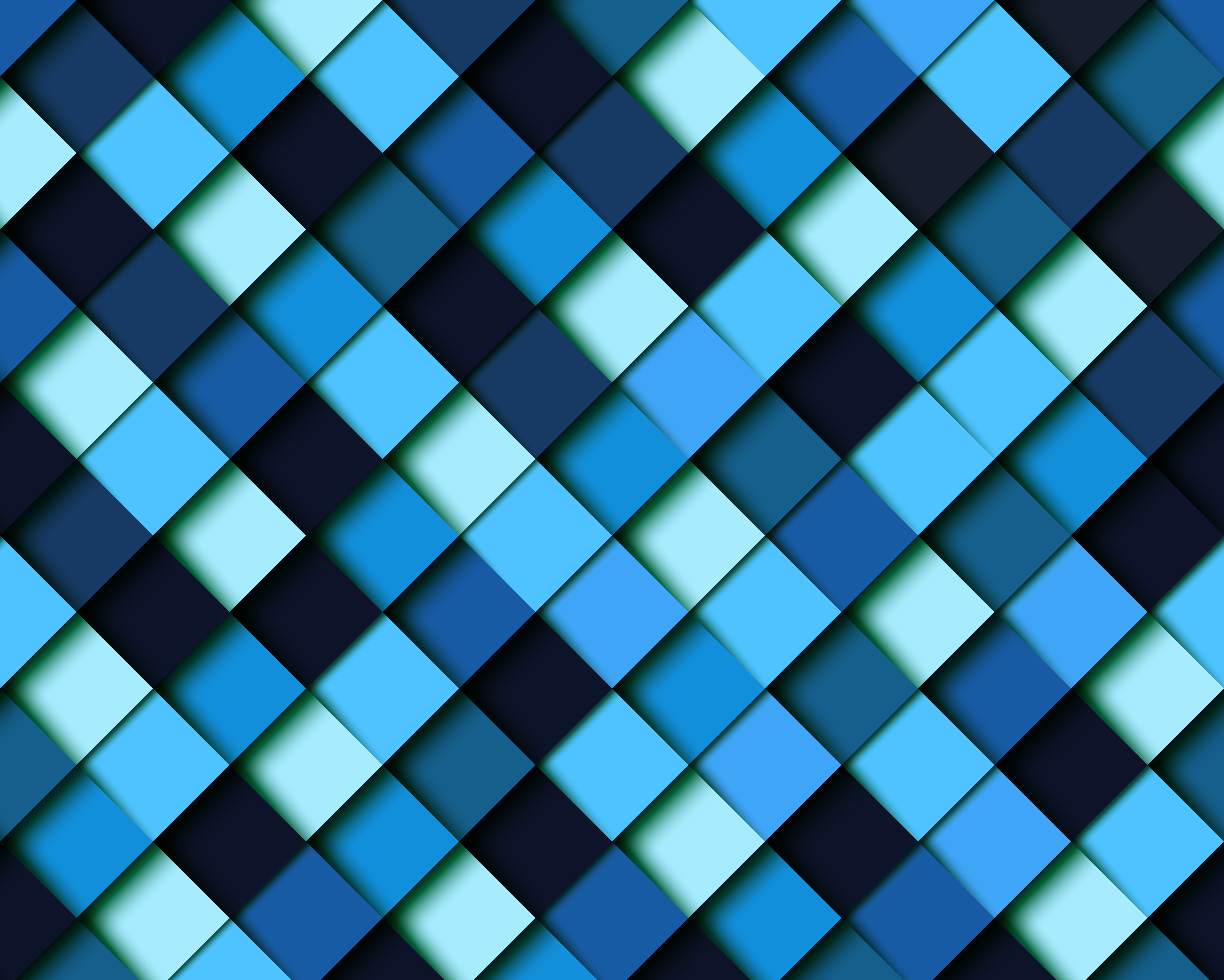 Artistic Blue Geometry Pattern Square 6000x4805