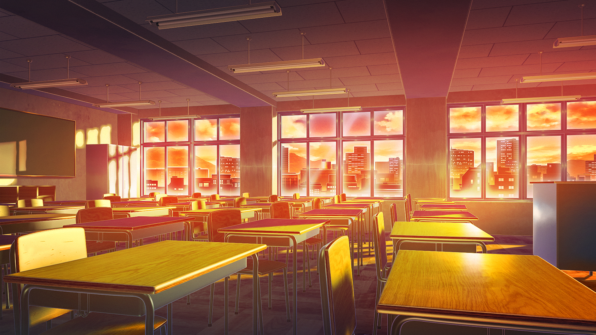 Classroom Sunset 1920x1080