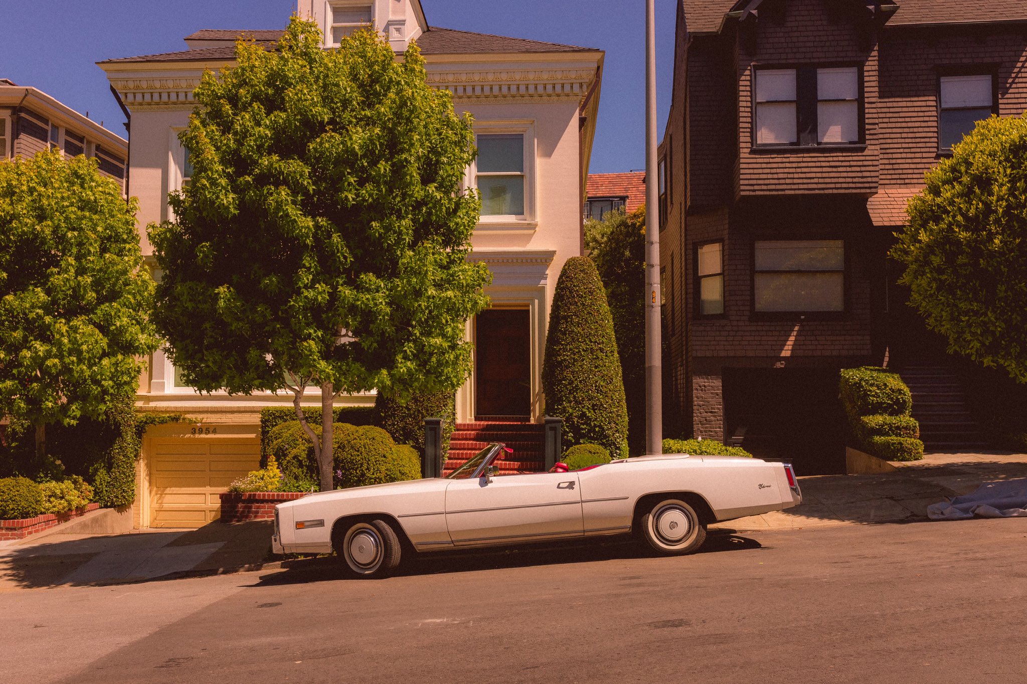 San Francisco Trees Car House Street Cabrio 2048x1364