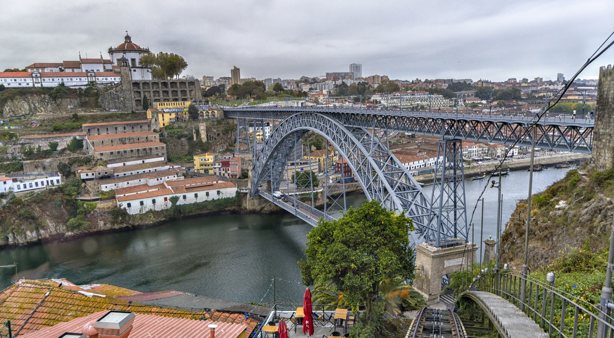 Bridge Luis I Bridge Porto Portugal 2048x1128
