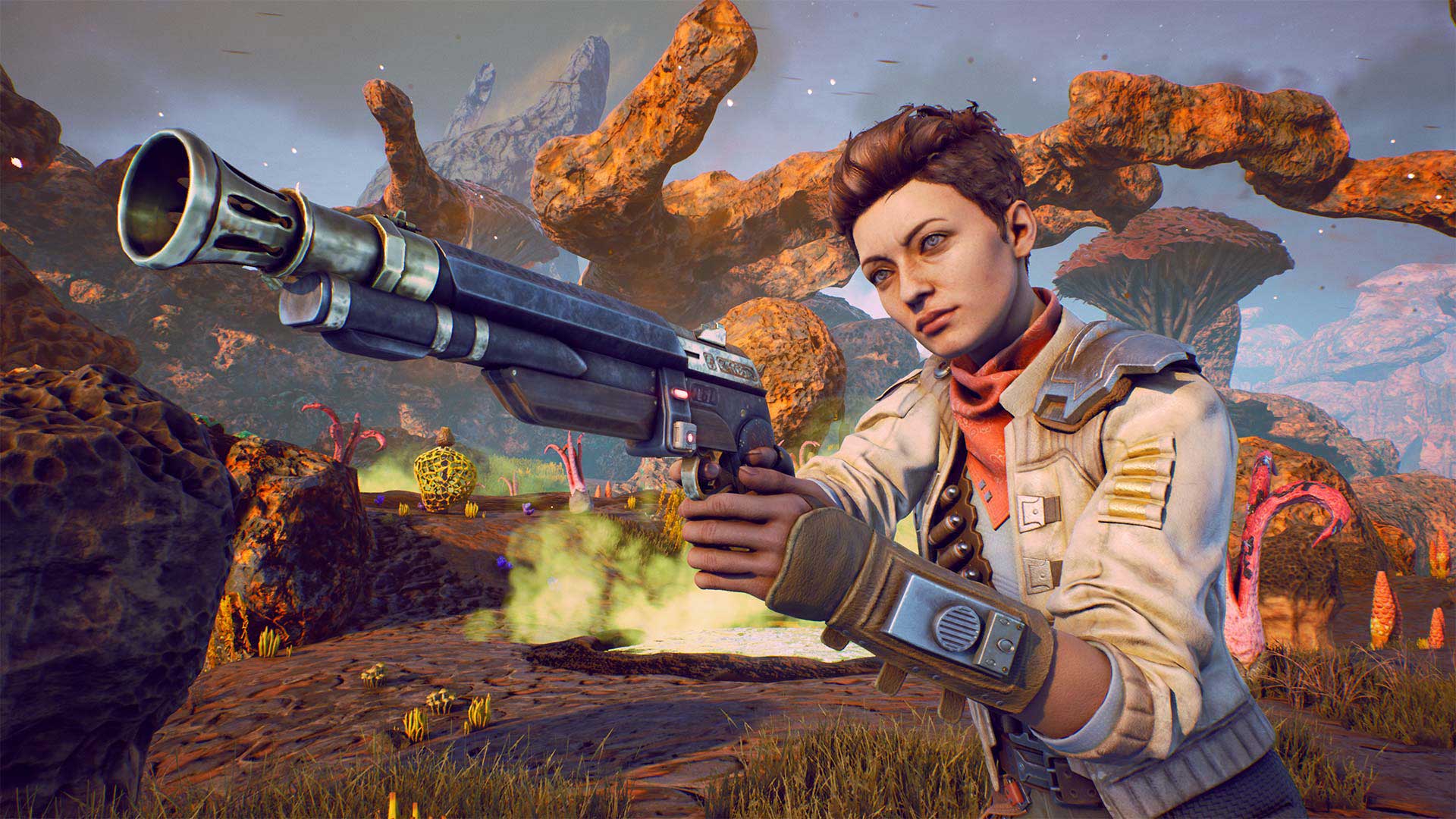 Girl Gun The Outer Worlds Weapon 1920x1080
